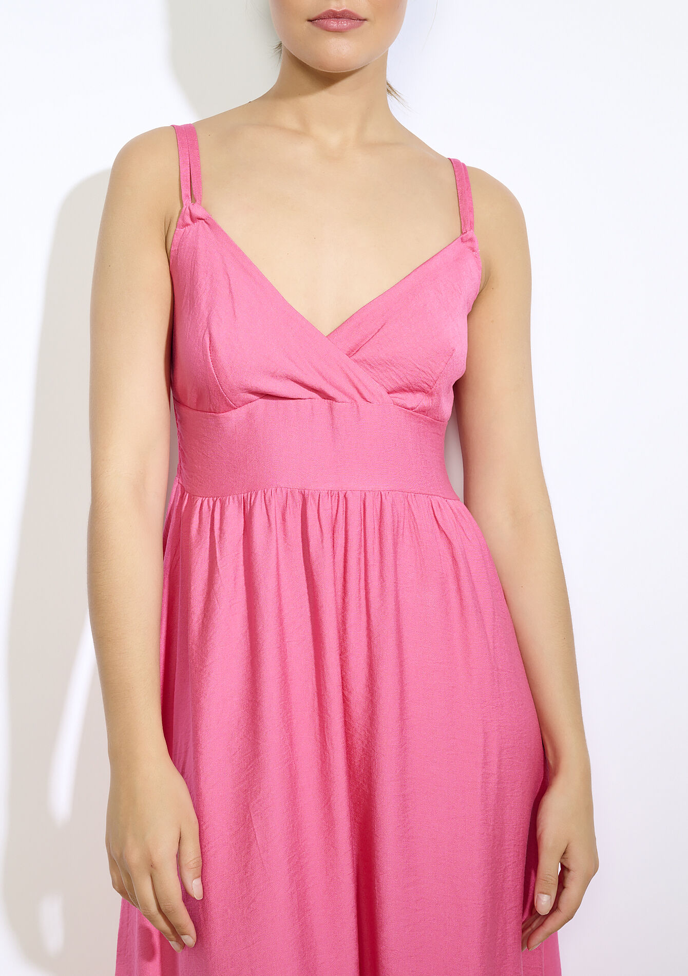 Luchtige lange jurk, Luchtige lange jurk - FUCHSIA - 08104152_5626