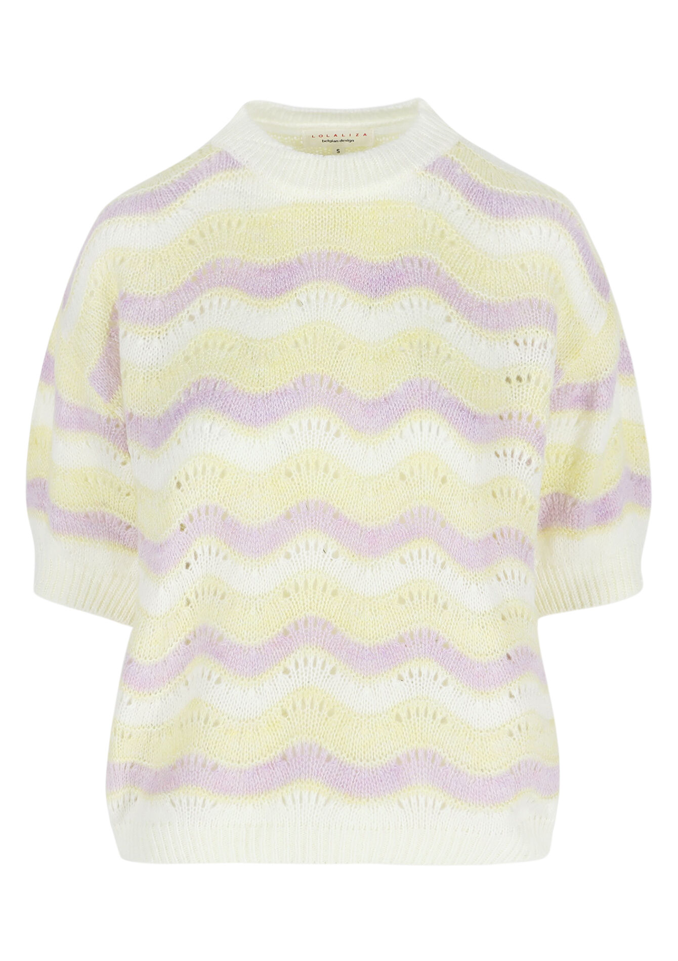 Pull avec blocs de couleur, Pull avec blocs de couleur - VANILLA WHITE - 04006876_1013