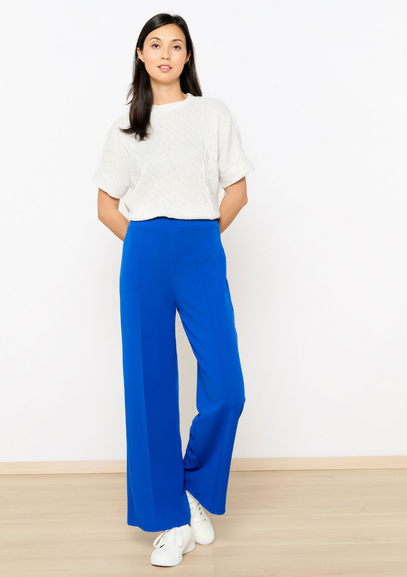 Wijde pantalon - ELECTRIC BLUE - 06600883_1619