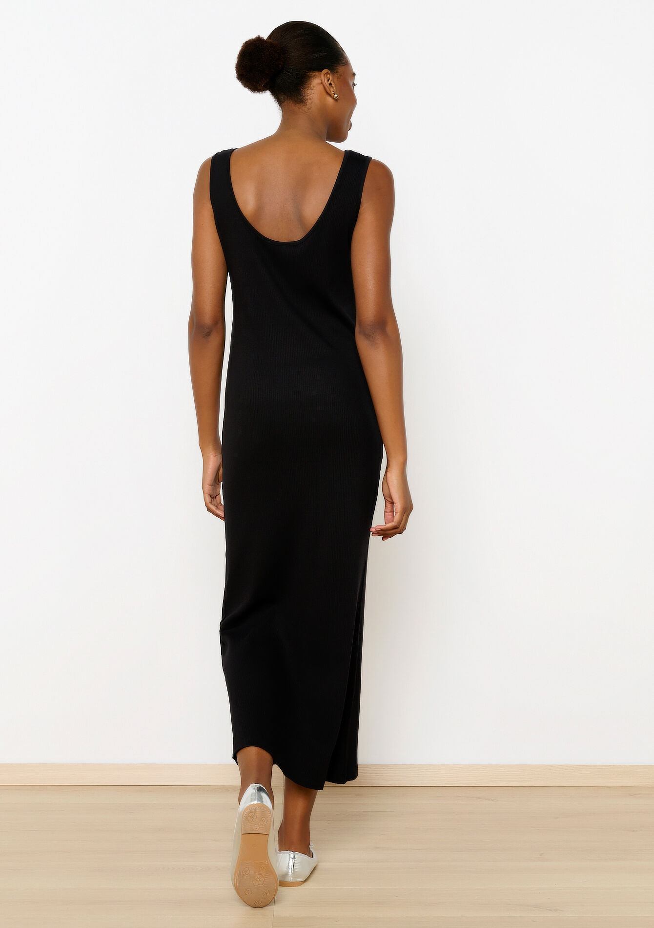 Plain tank top dress, Plain tank top dress - BLACK - 08602259_1119