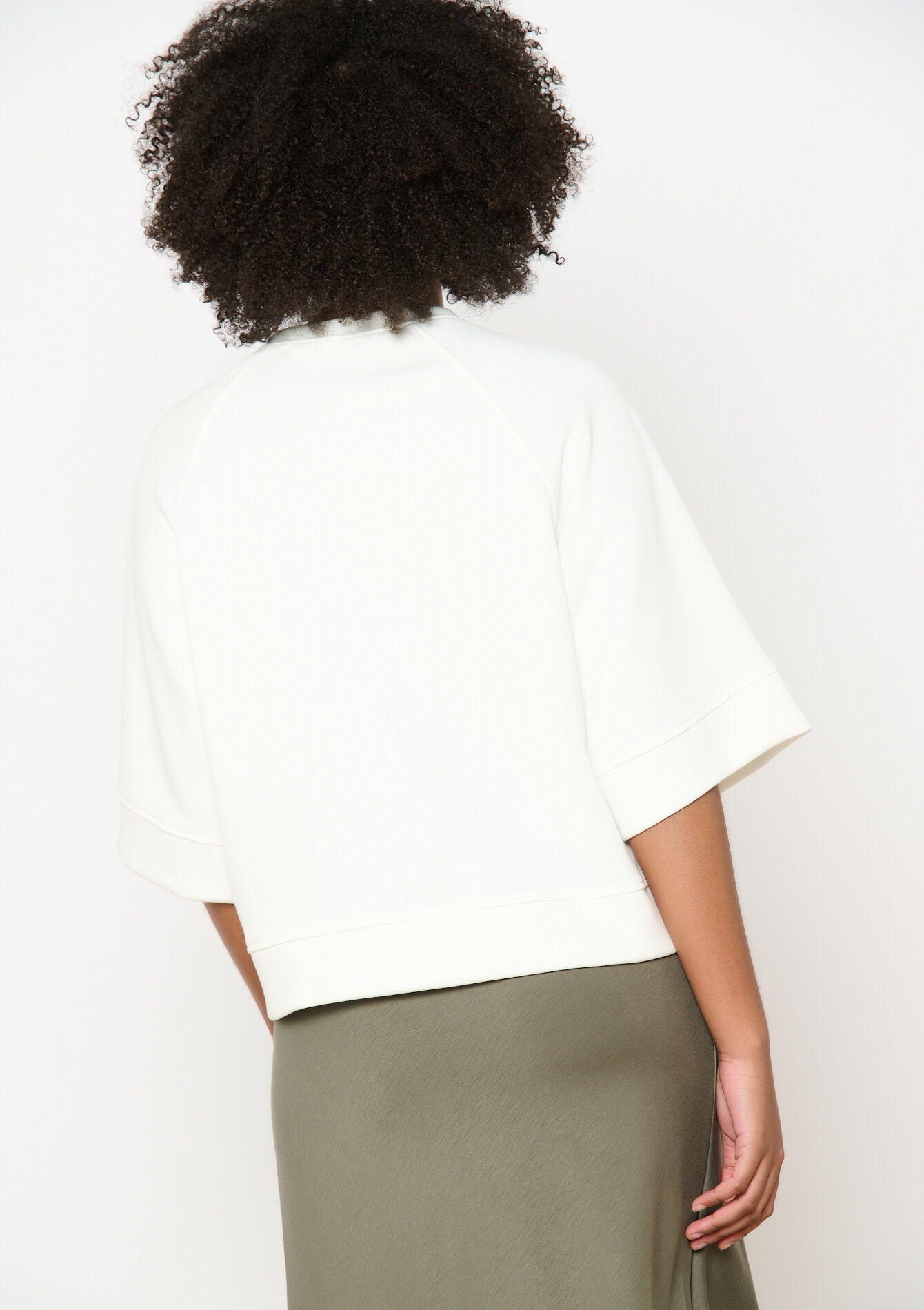 Losvallende sweat, Losvallende sweat - OFFWHITE - 03001777_1001