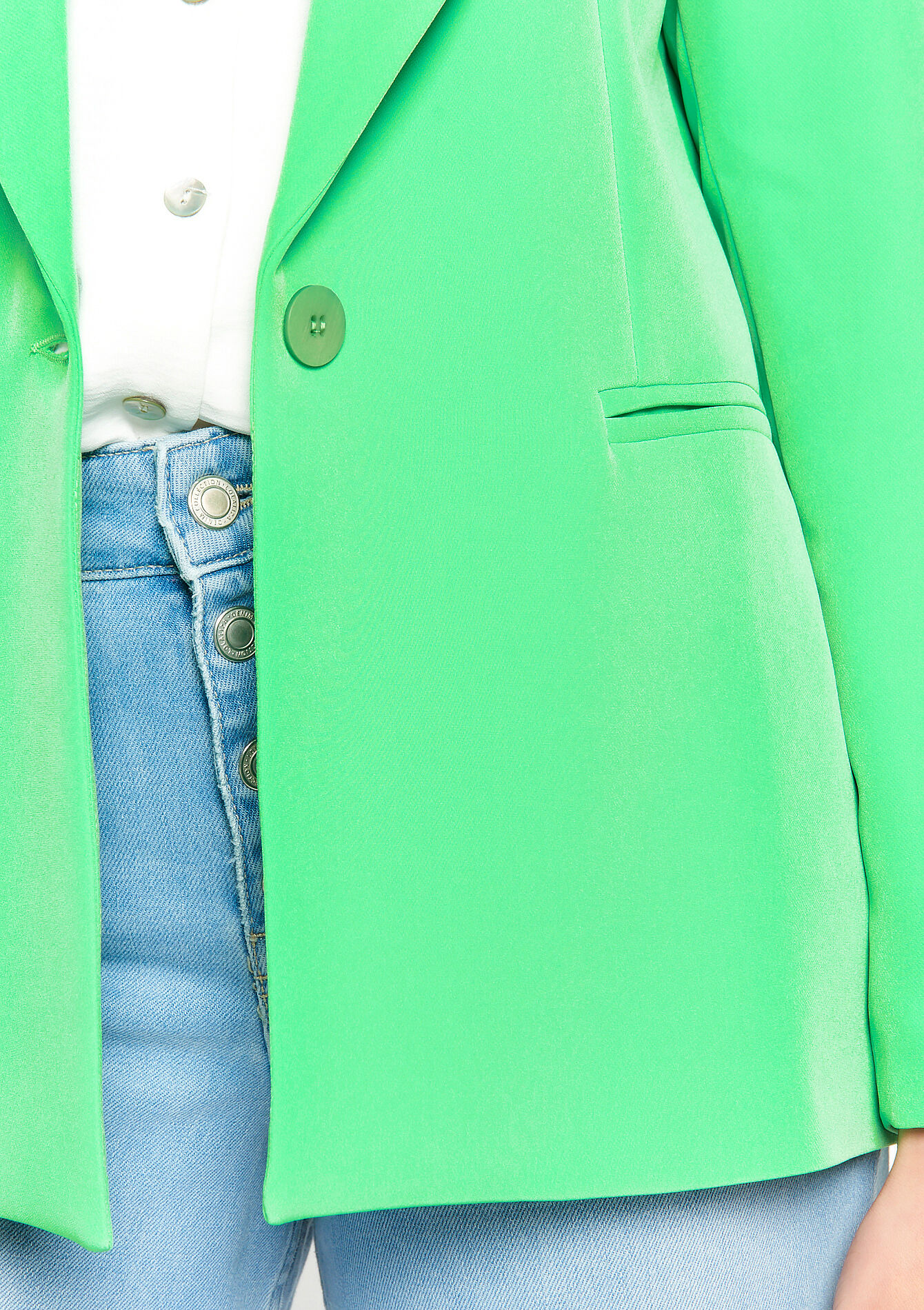 Suiting blazer - LIGHT GREEN PASTEL - 09100749_1822
