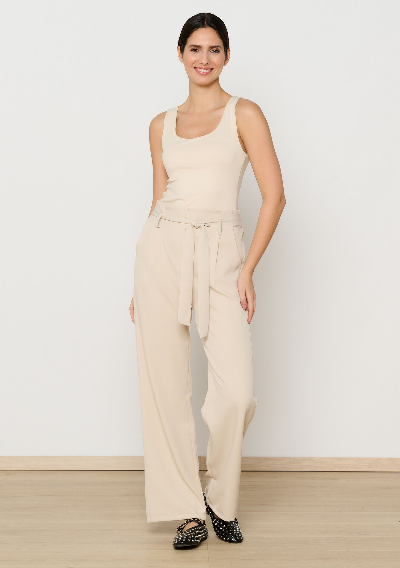 Tanktop round neckline, Tanktop round neckline - LT BEIGE - 02200476_2527