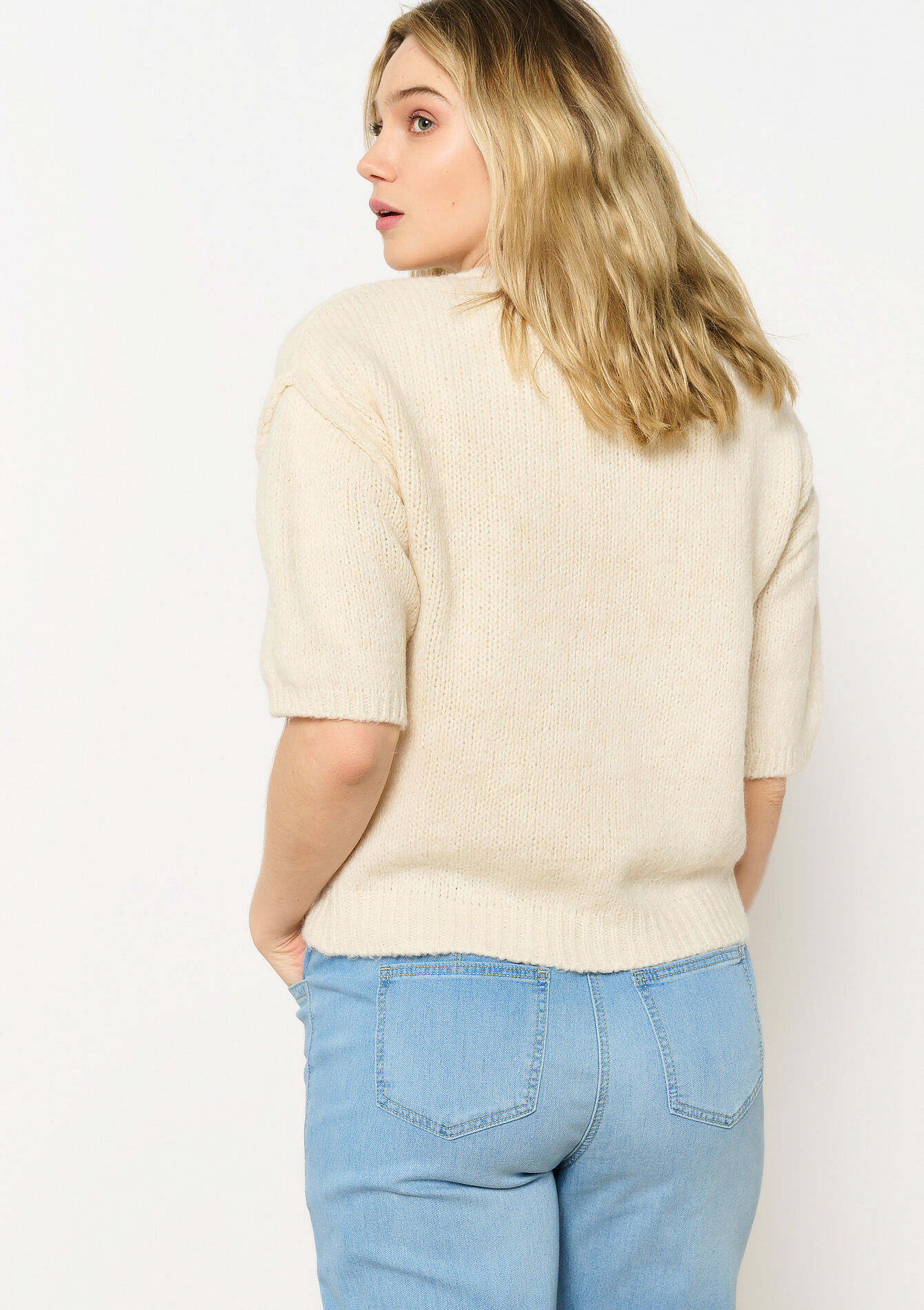 Zachte trui met opschrift, Zachte trui met opschrift - LT BEIGE - 04006907_2527