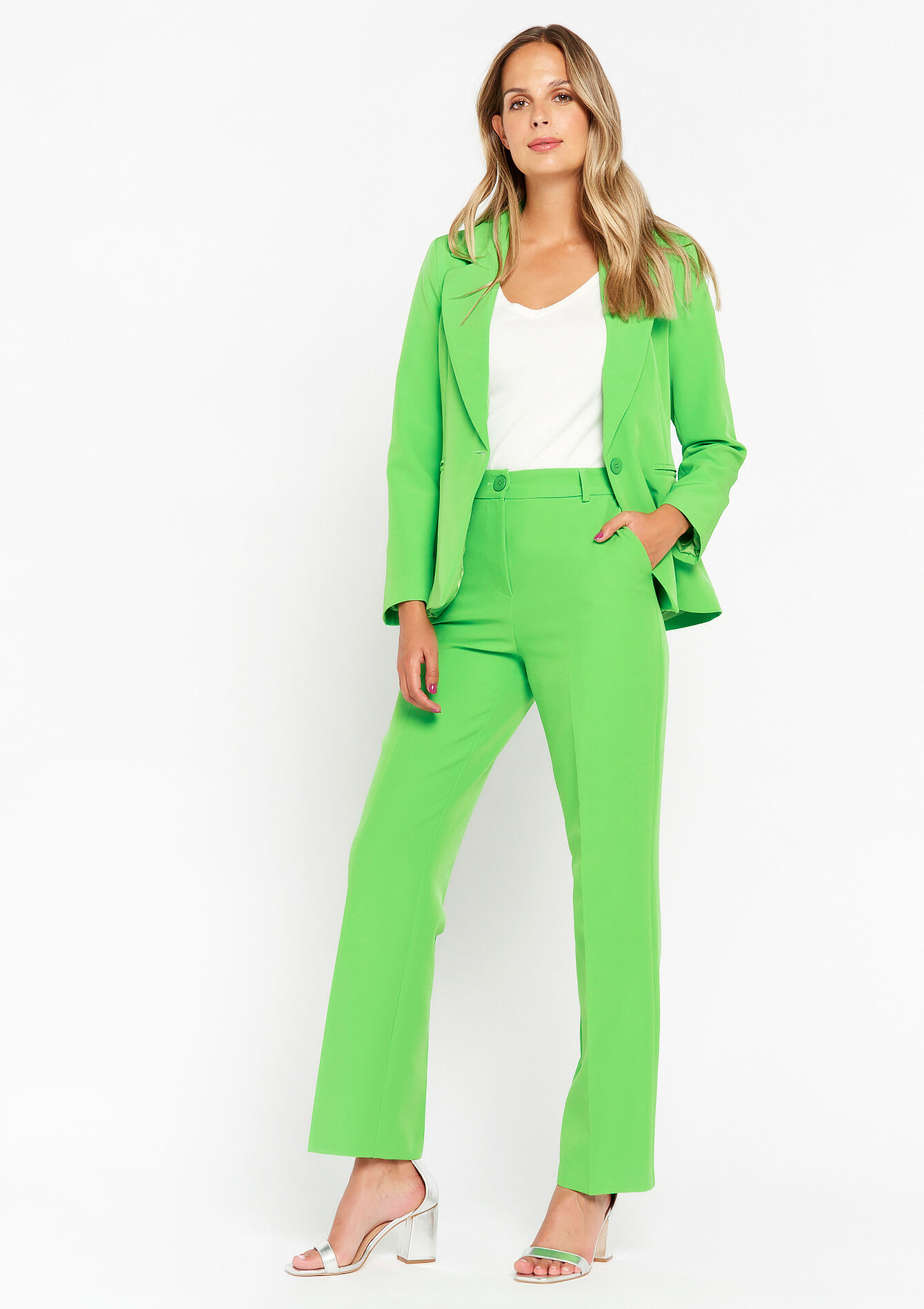 Suiting trousers, Suiting trousers - GREEN FRESH - 06100505_4617