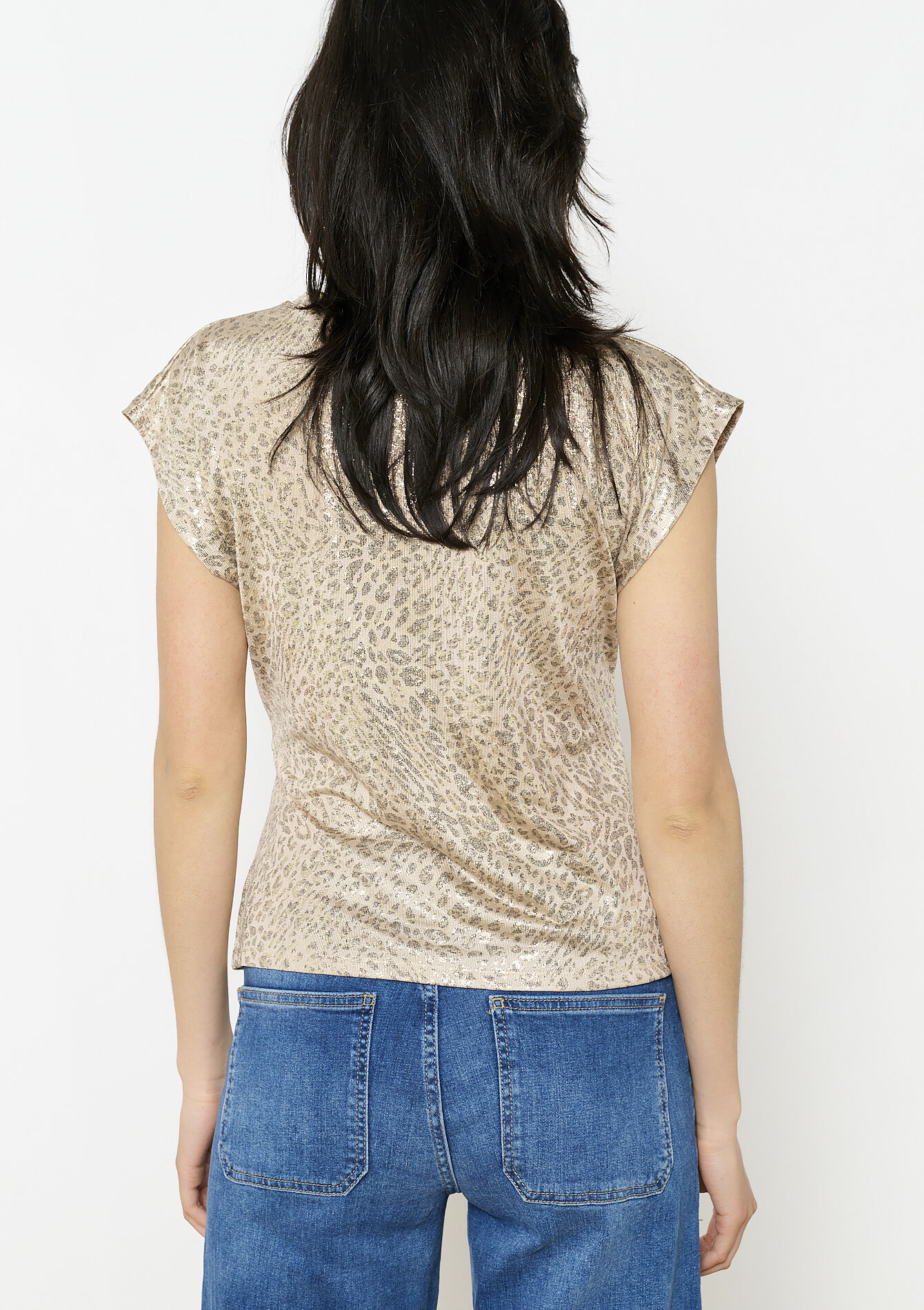 Glanzende striktop, Glanzende striktop - LIGHT TAUPE - 02301792_2572