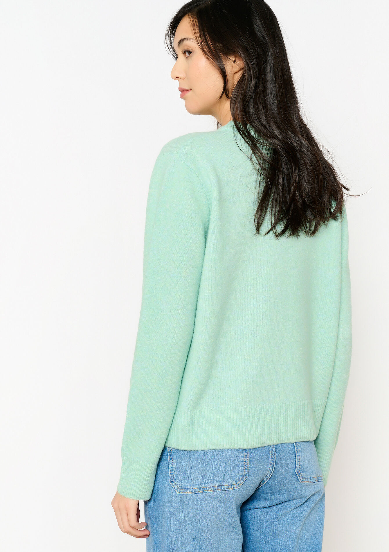 Pull basique à col rond, Pull basique à col rond - MINT GREEN - 04006821_1723