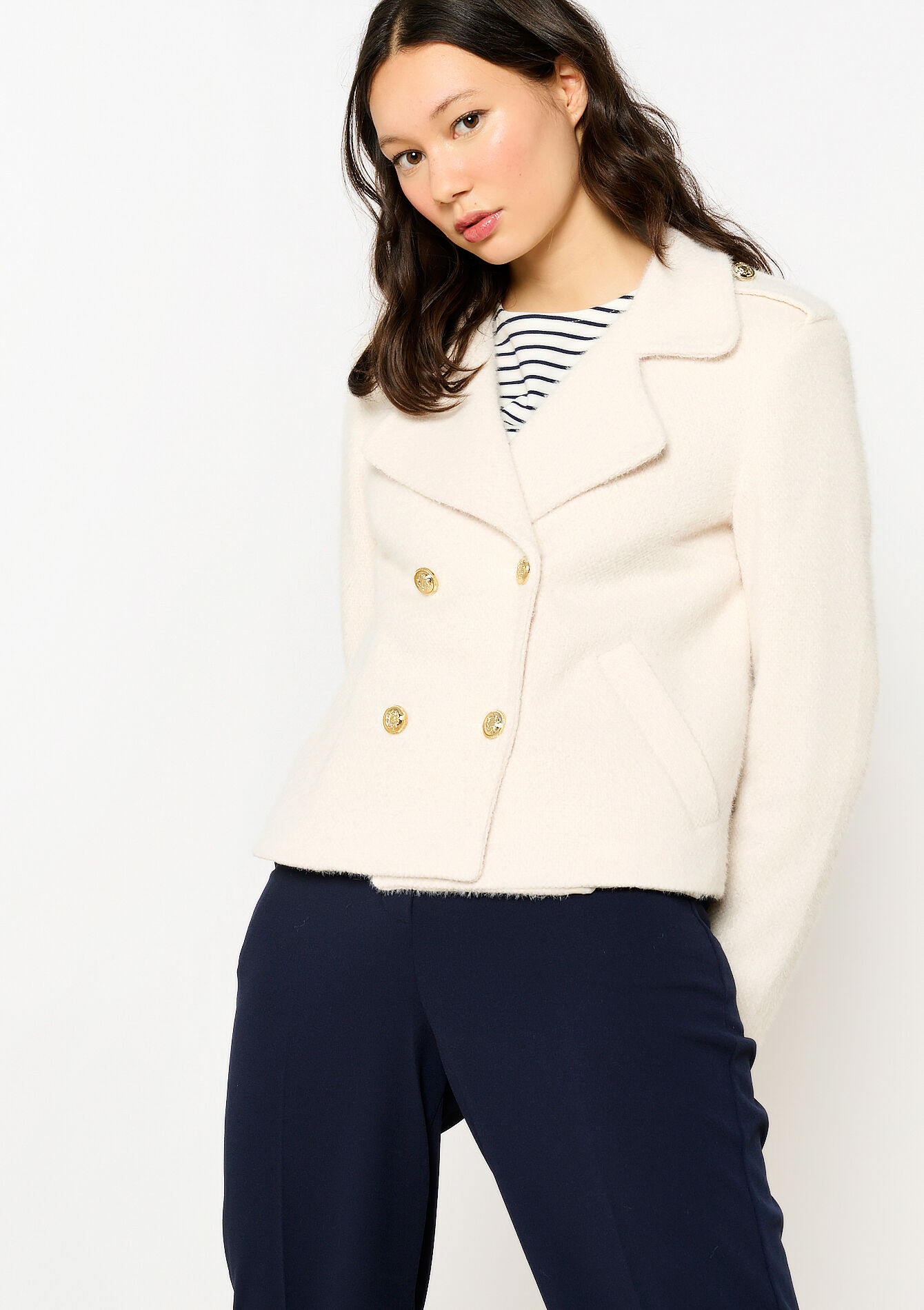 Short jacket, Short jacket - VANILLA WHITE - 09101019_1013