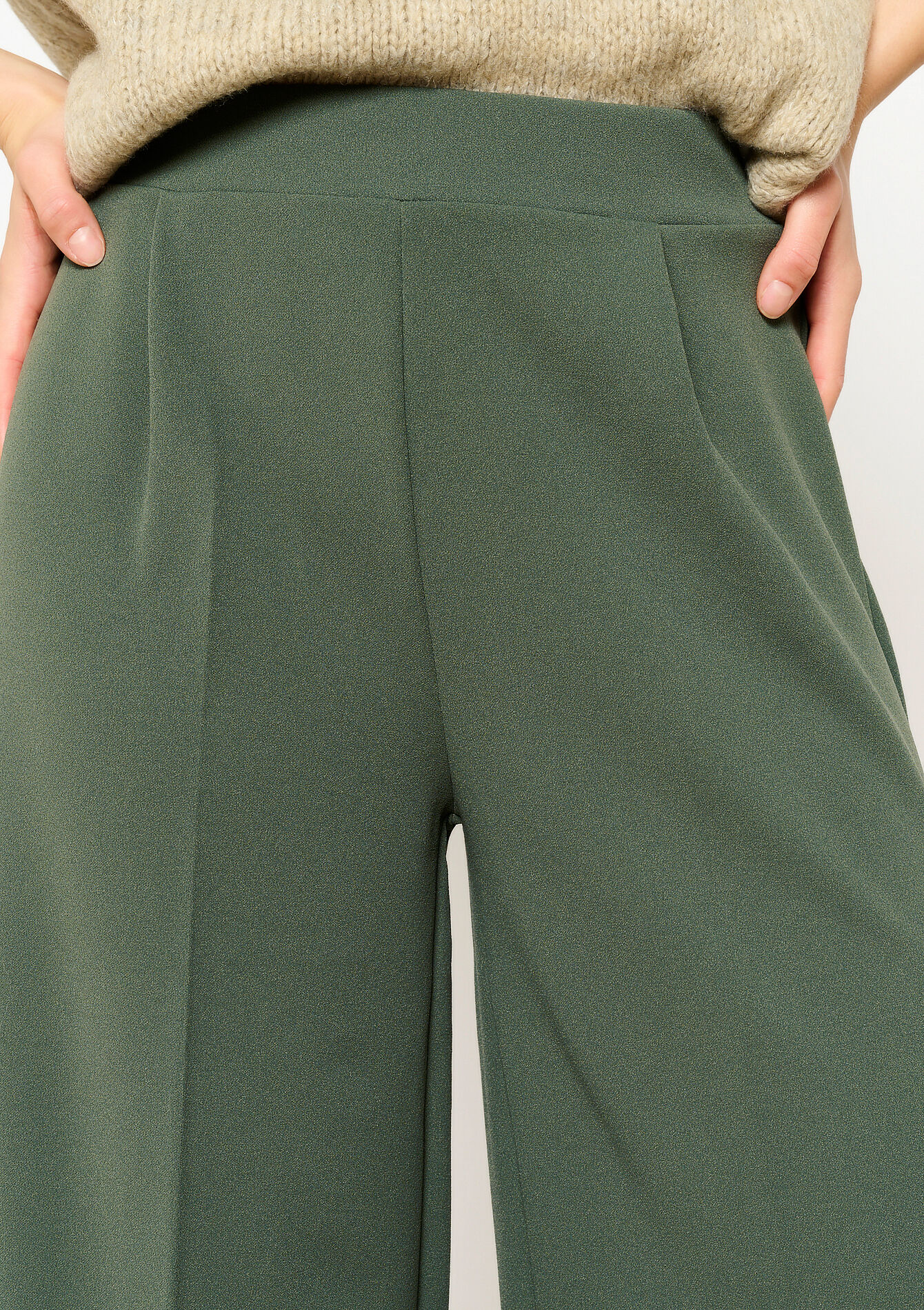 Pantalon ample avec plis, Pantalon ample avec plis - KHAKI MED - 06600945_4327