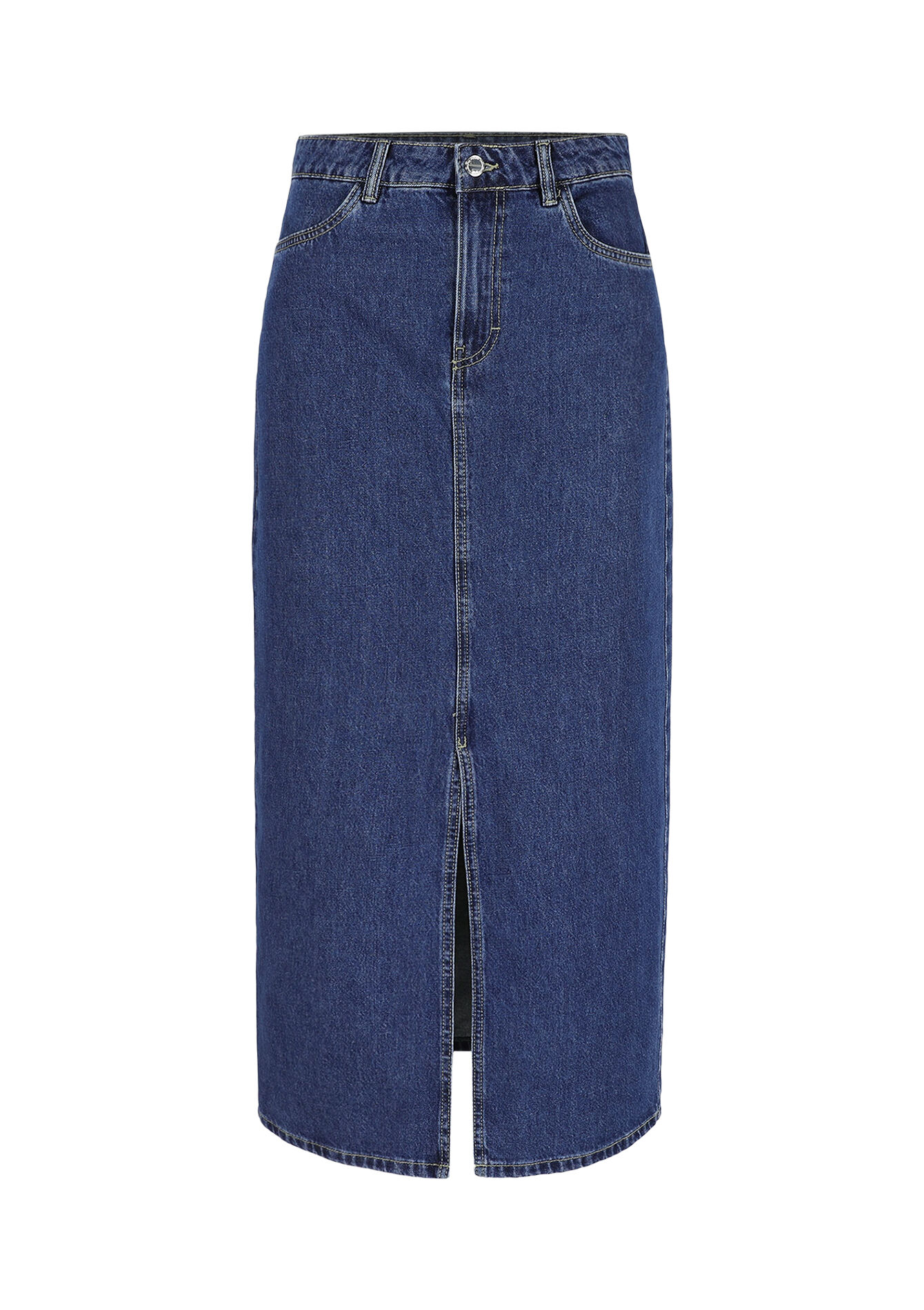 Maxi denim rok, Maxi denim rok - MEDIUM BLUE - 07101294_0500