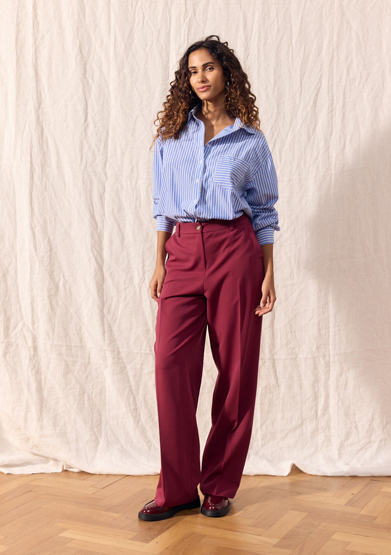 Pantalon de tailleur, Pantalon de tailleur - RED FRAMBOISE - 06100693_1496