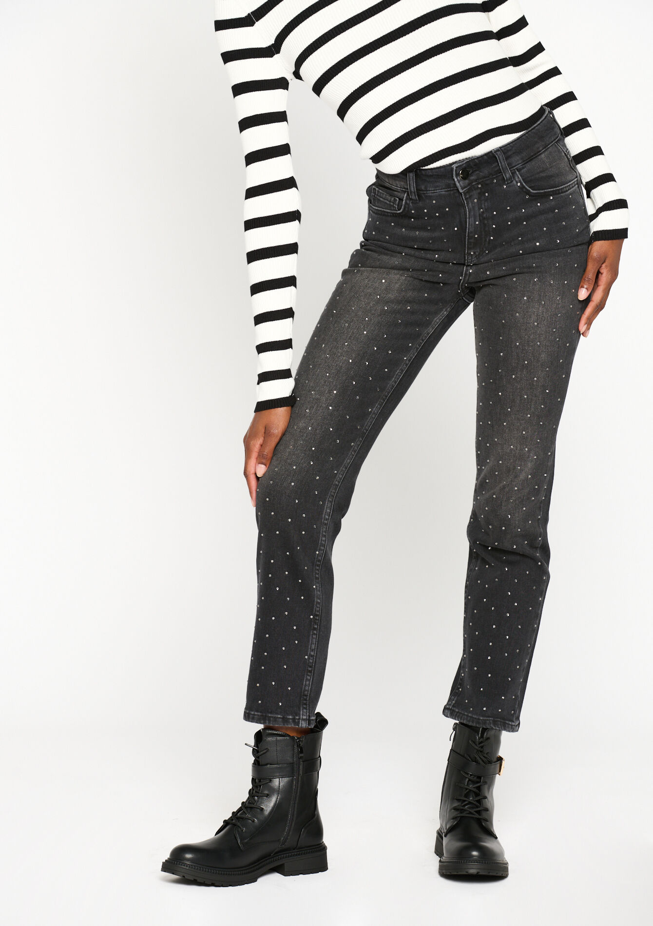 Jean avec strass, Jean avec strass - BLACK - 22000480_0503