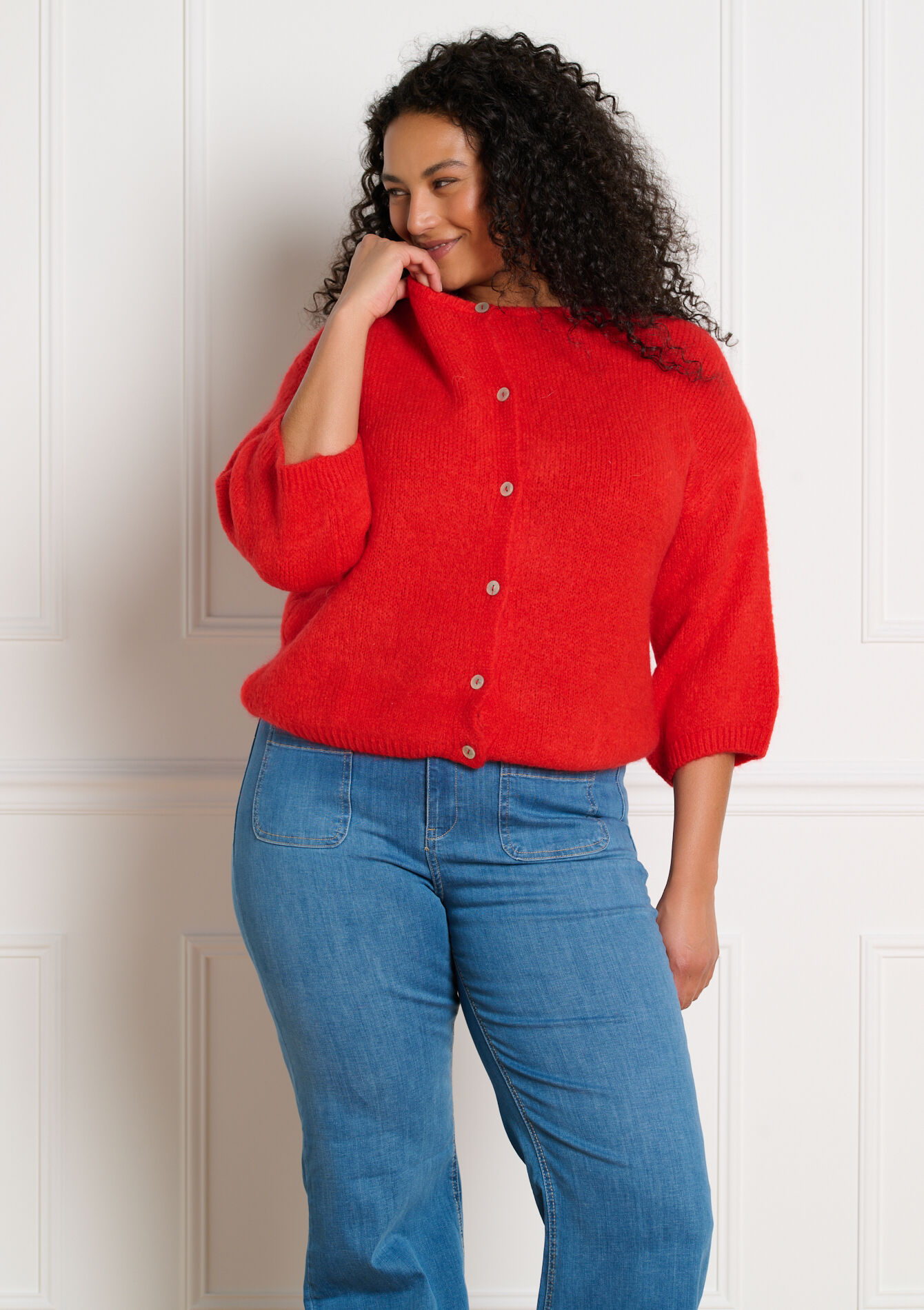 Minimalistisch vest met knopen, Minimalistisch vest met knopen - RED LOLLIPOP - 04101446_5301