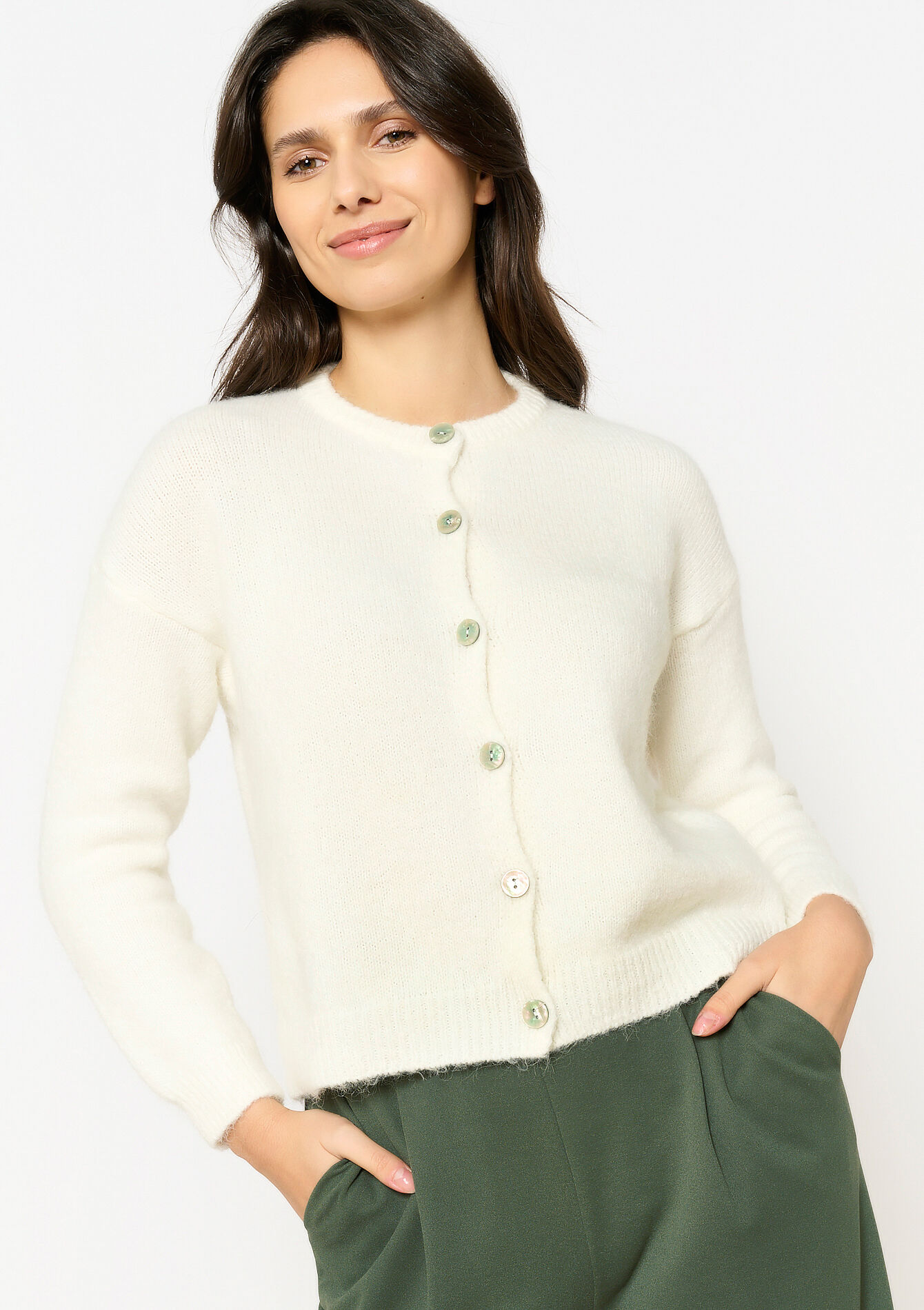 Mohair cardigan, Mohair cardigan - OFFWHITE - 04101282_1001