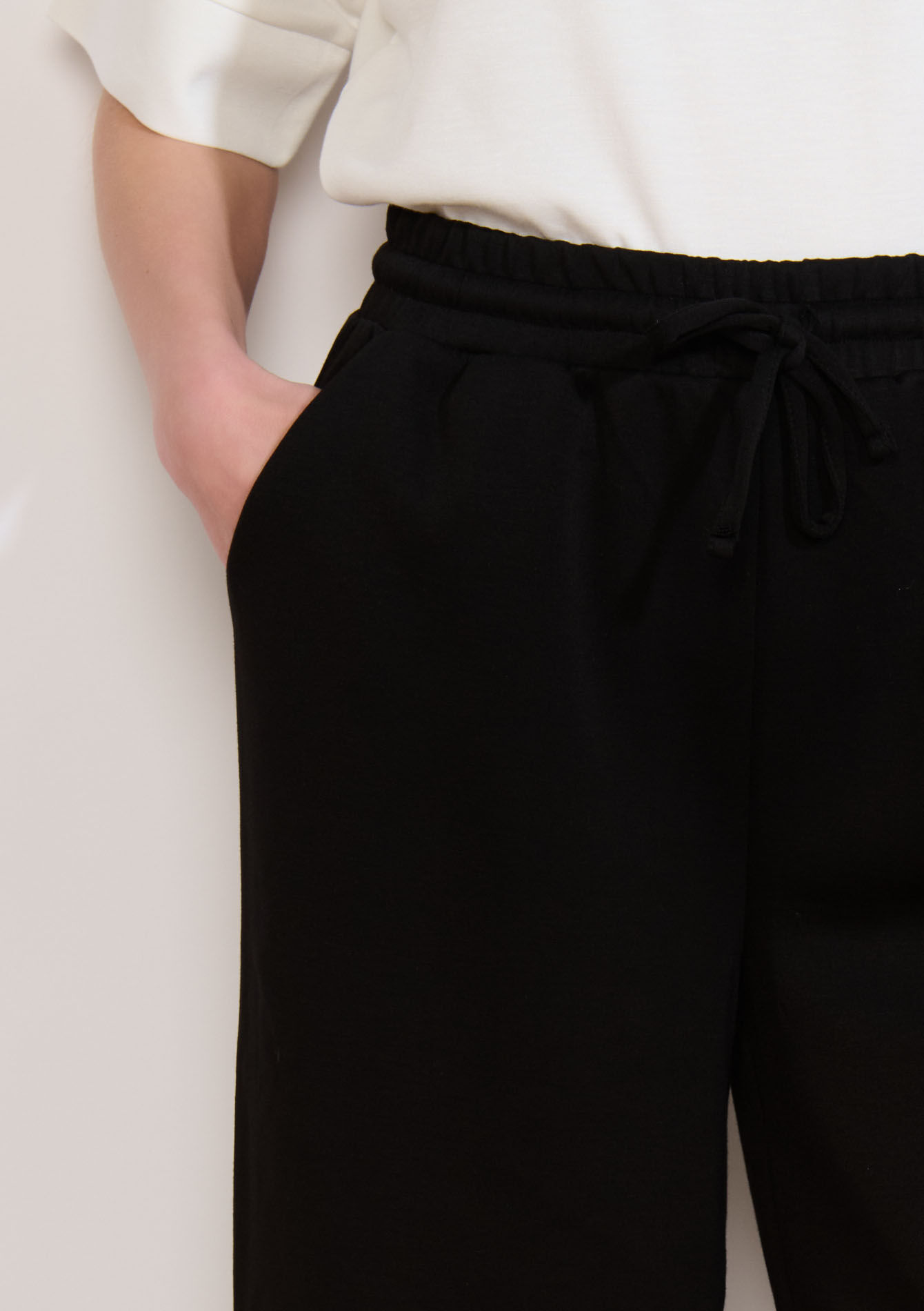 Wijde joggingbroek van modal, Wijde joggingbroek van modal - BLACK - 15100405_1119