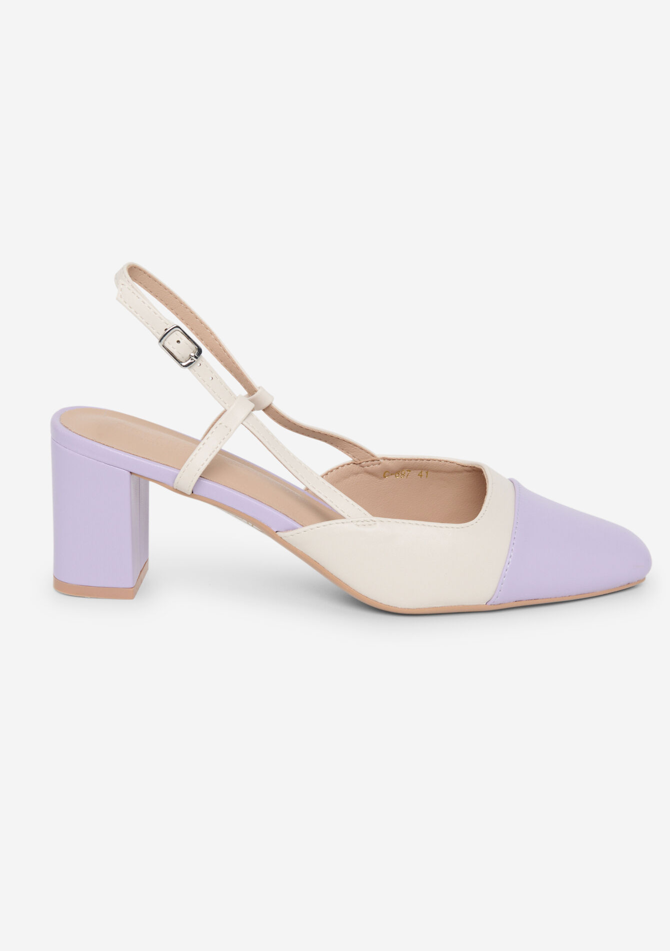 Pumps in imitation leather, Pumps in imitation leather - PASTEL LILAC - 13000793_1493