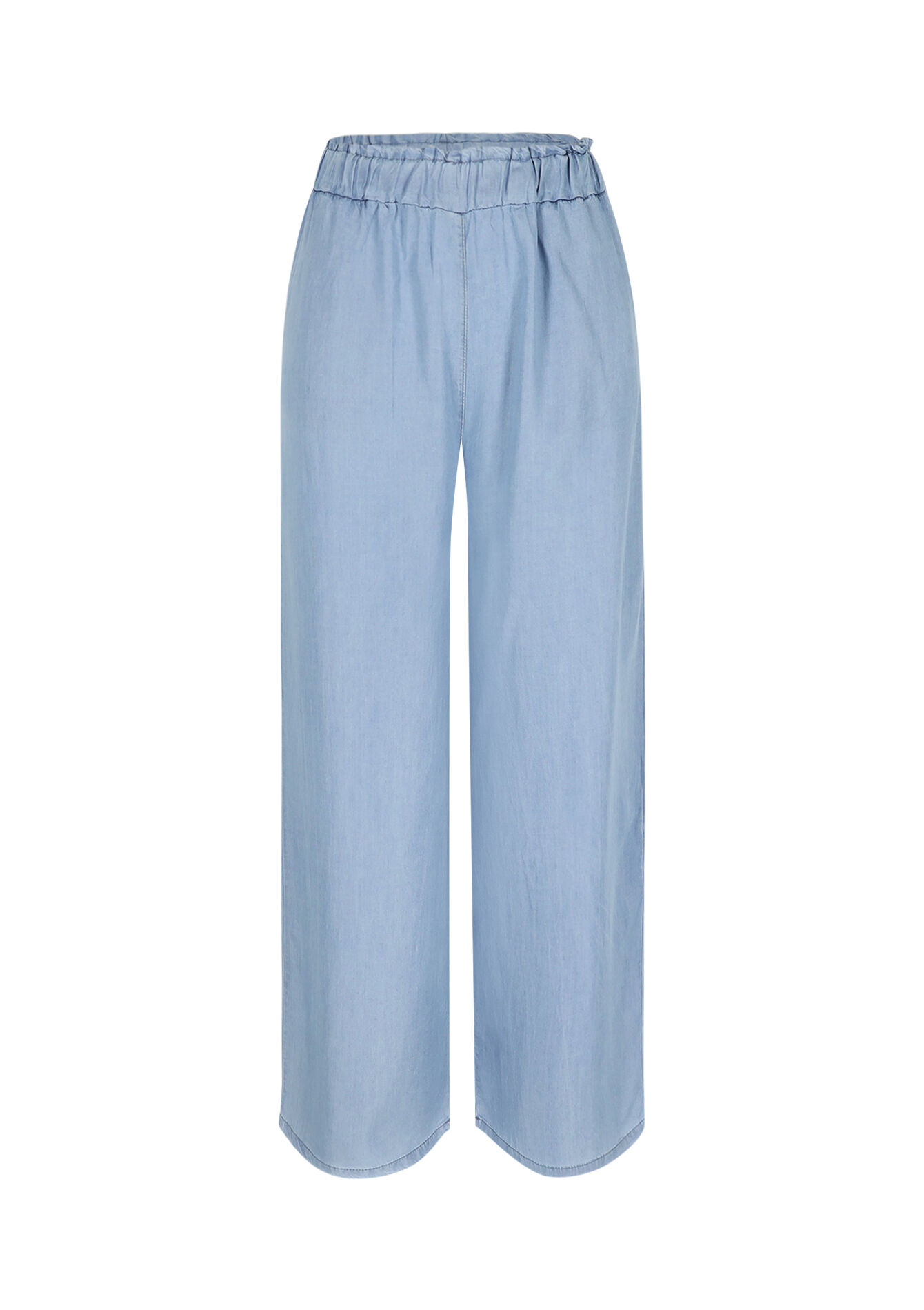 Pantalon fluide en Tencel, Pantalon fluide en Tencel - BLUE BLEACHED - 06600978_0502