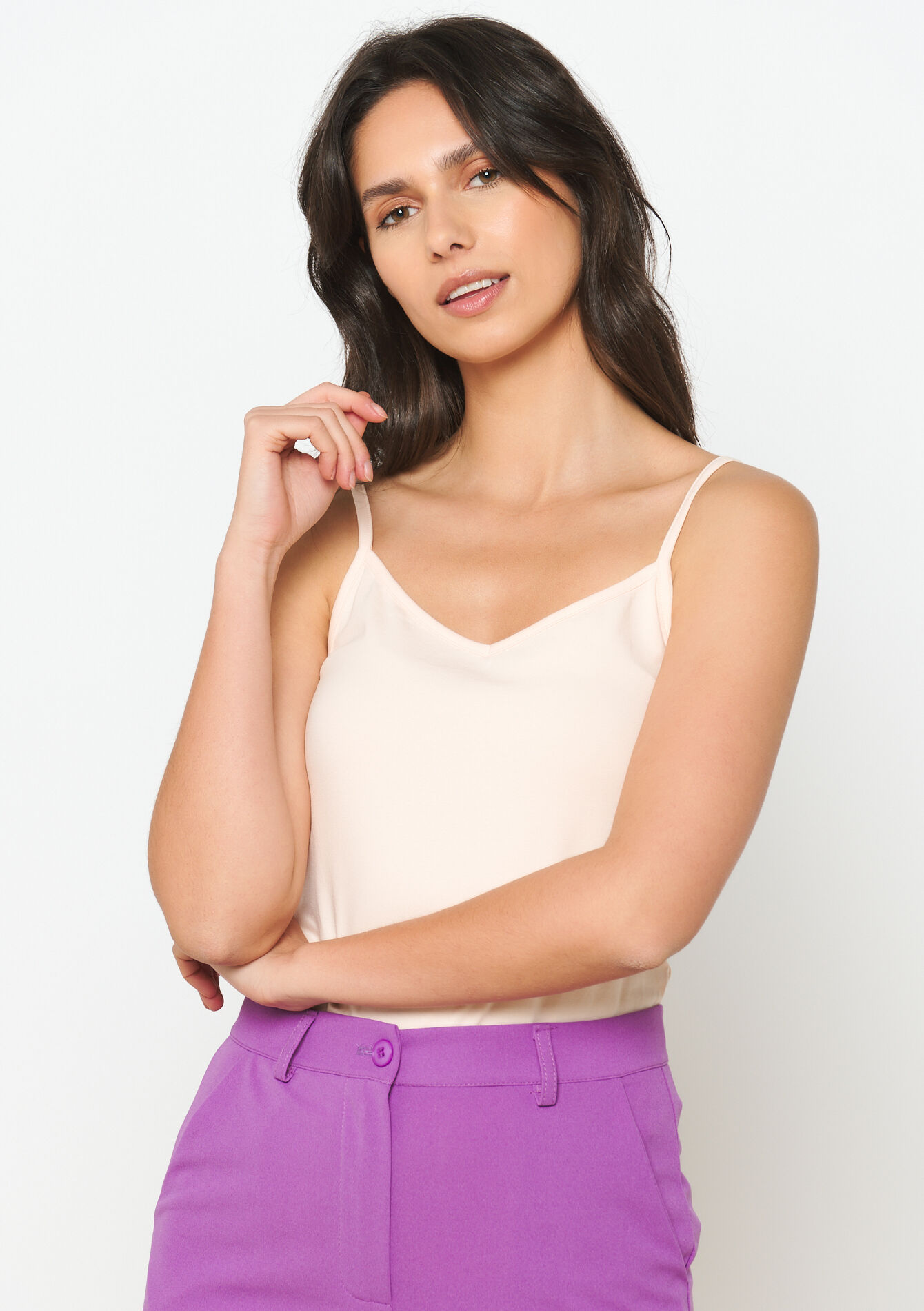 Débardeur à fines bretelles, Débardeur à fines bretelles - NUDE LOTUS - 02200377_4118