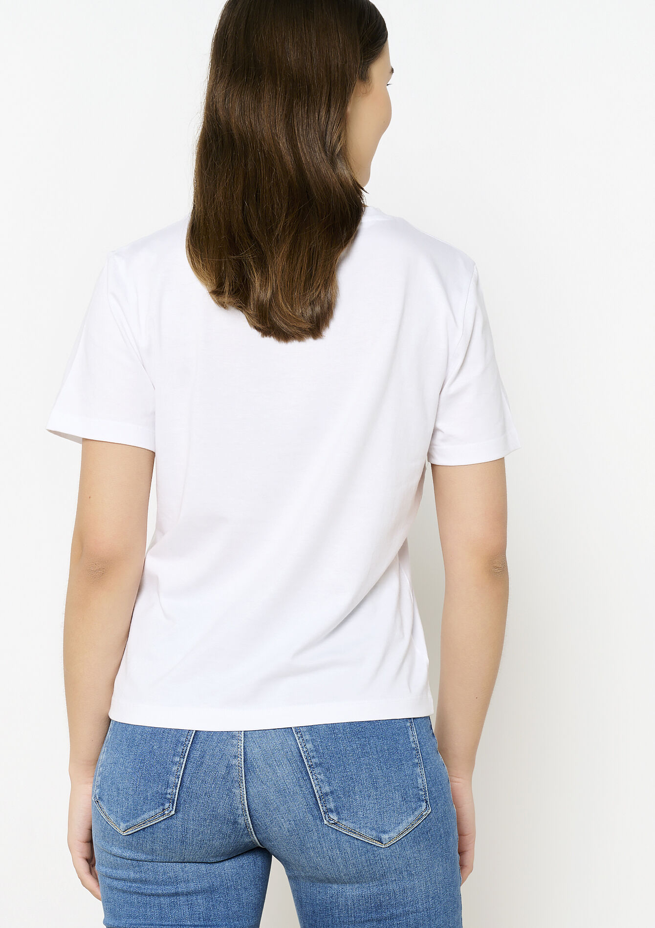 T-shirt en coton avec illustration, T-shirt en coton avec illustration - OPTICAL WHITE - 02301673_1019