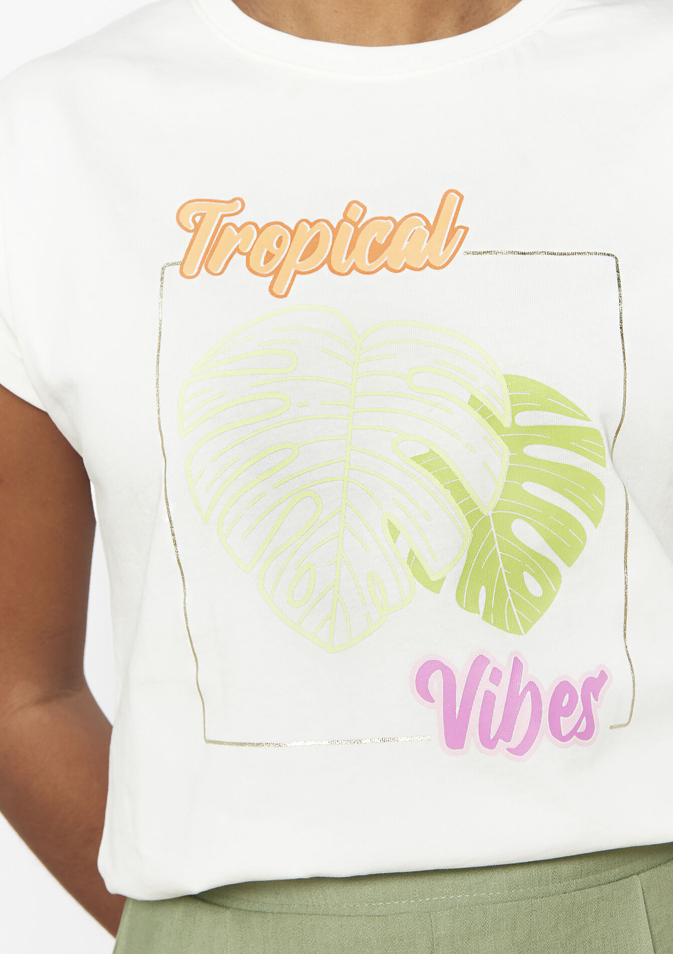 T-shirt à manches courtes, T-shirt à manches courtes - OFFWHITE - 02301695_1001