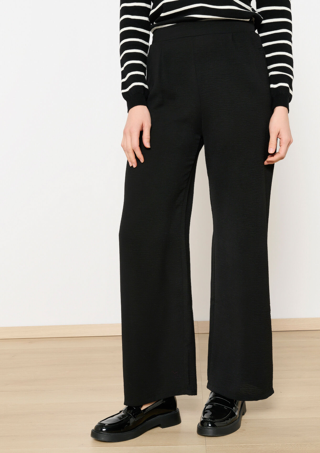 Pantalon large fluide, Pantalon large fluide - BLACK - 06600961_1119