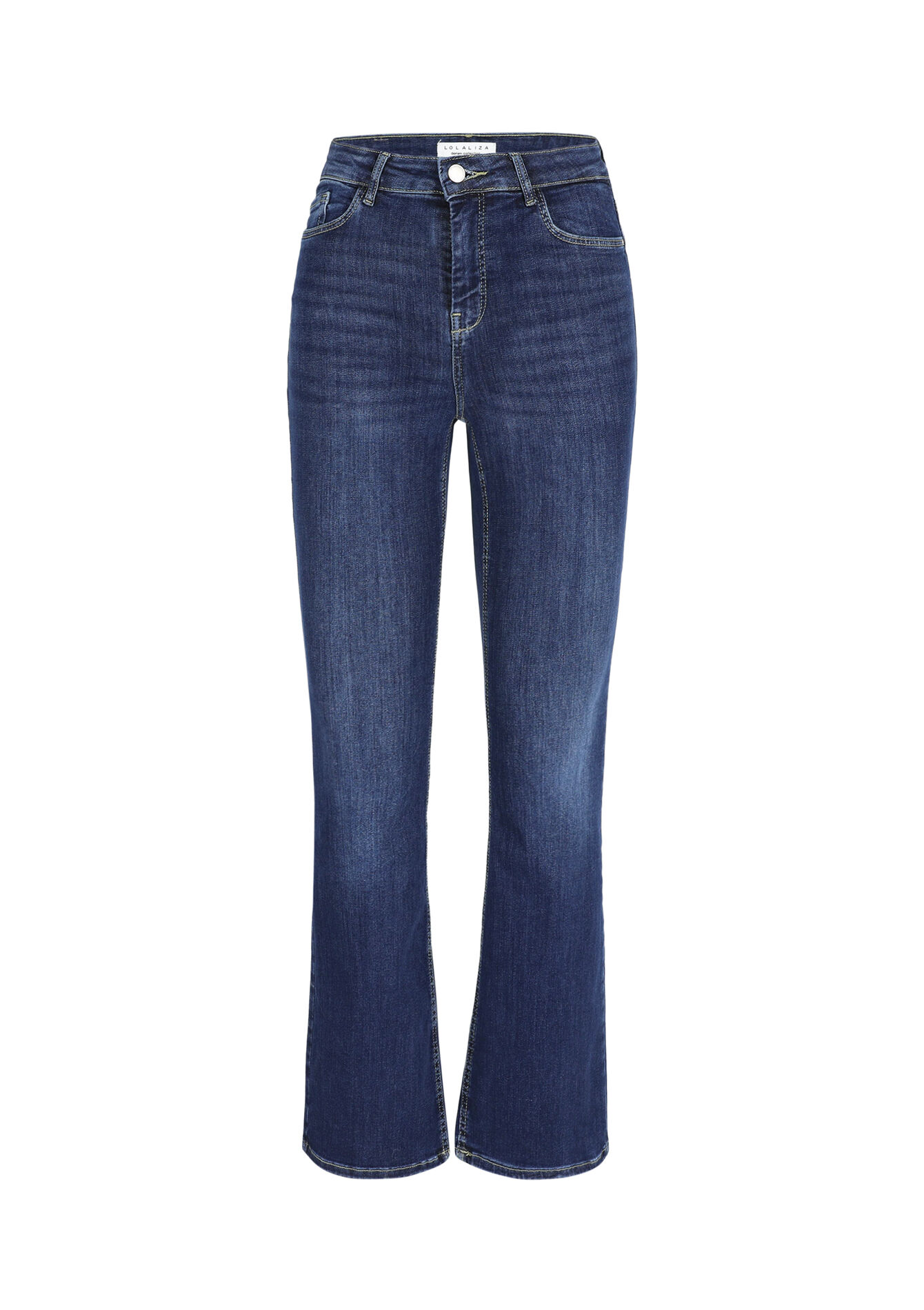 High waist bootcut jeans, High waist bootcut jeans - DARK BLUE - 22000559_0501