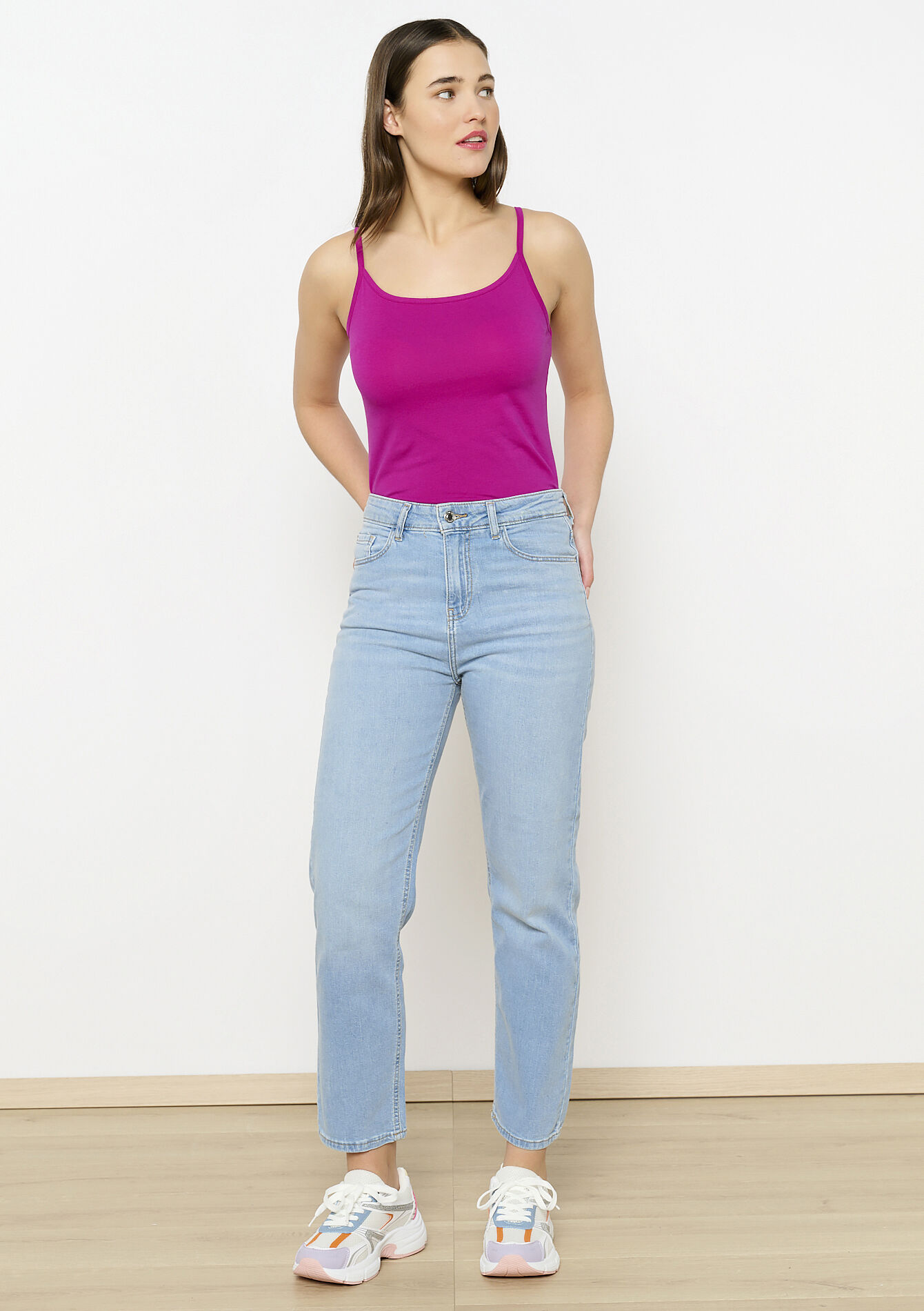 Débardeur à fines bretelles, Débardeur à fines bretelles - VIOLINE - 02200452_2576