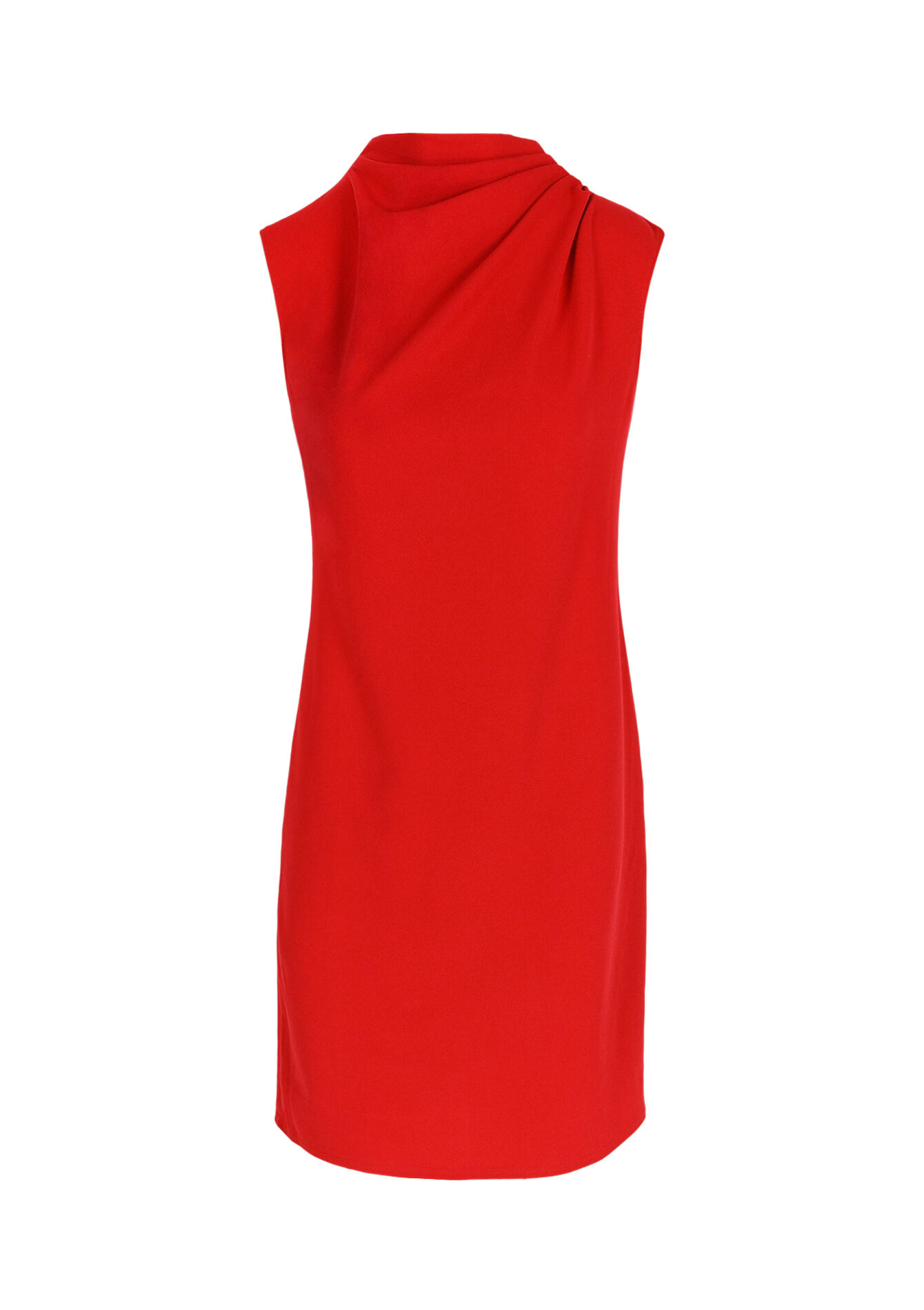 Rechte jurk in scubastof - RED LIPSTICK - 08103991_5310