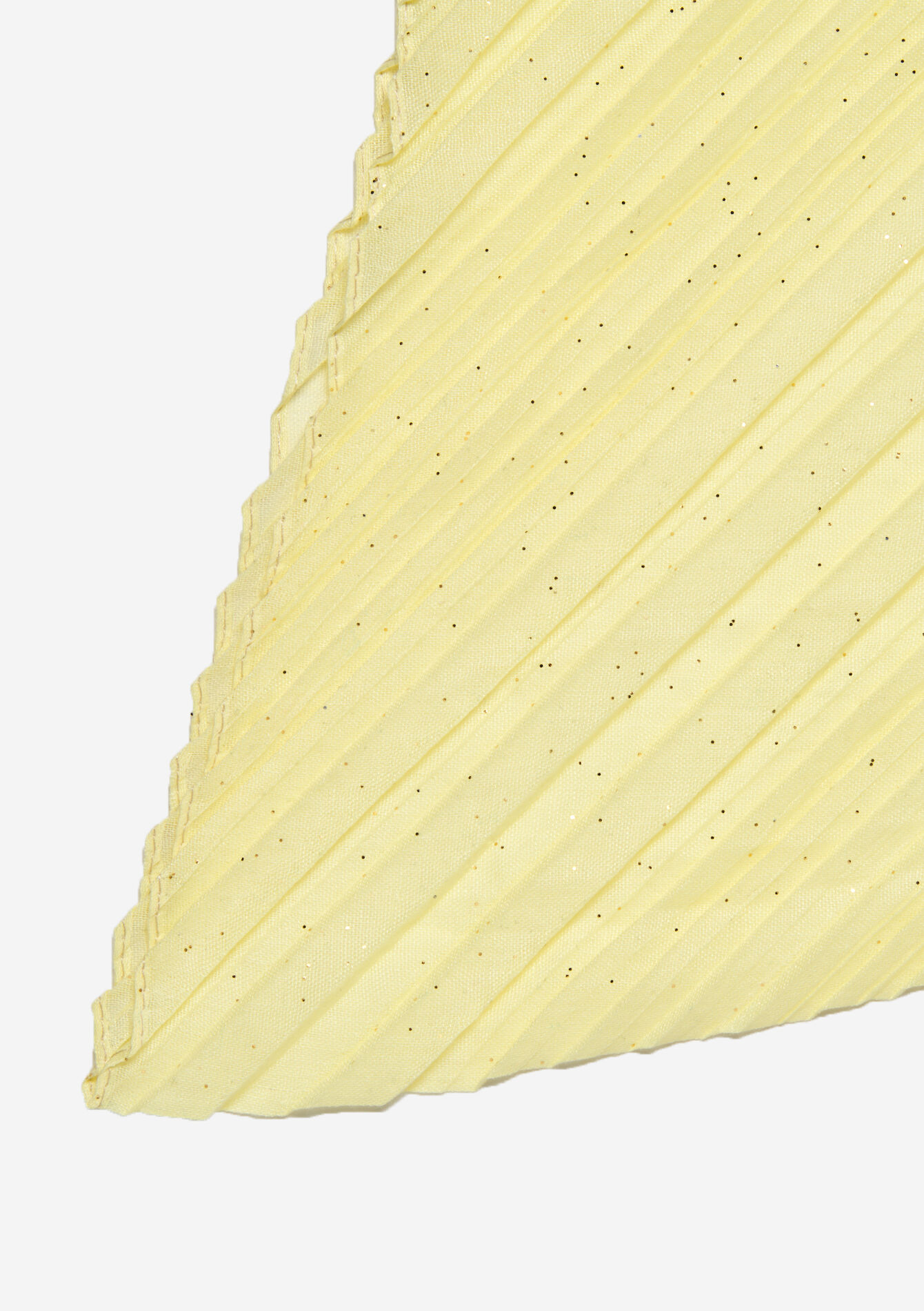 Scarf with plissé and sequins, Scarf with plissé and sequins - YELLOW SUN - 17101258_5007