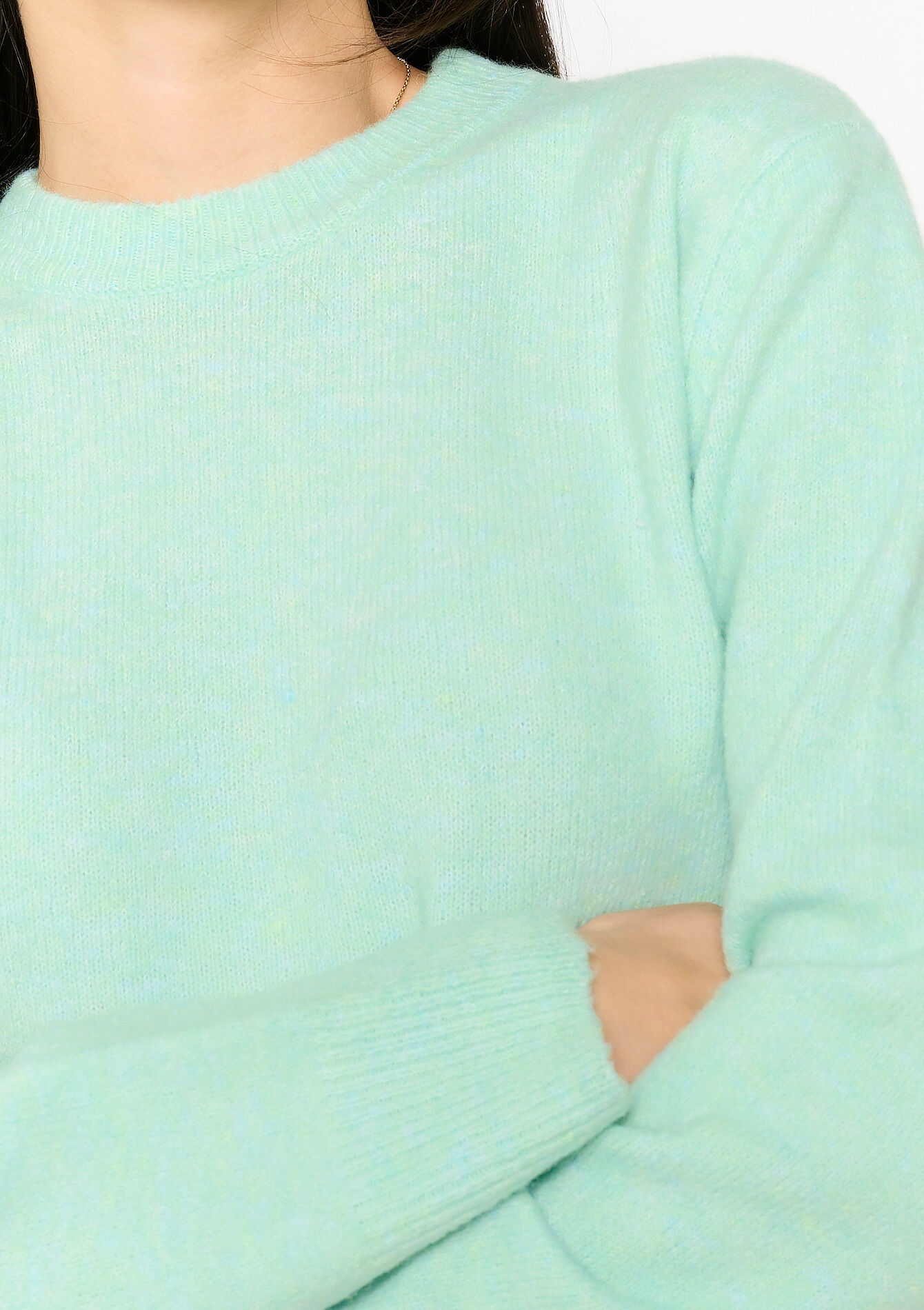 Pull basique à col rond, Pull basique à col rond - MINT GREEN - 04006821_1723