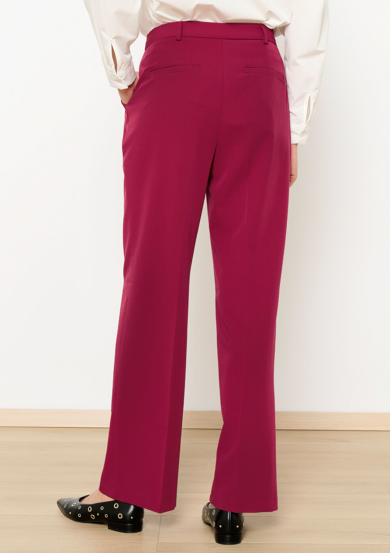 Pantalon de tailleur, Pantalon de tailleur - RED FRAMBOISE - 06100693_1496