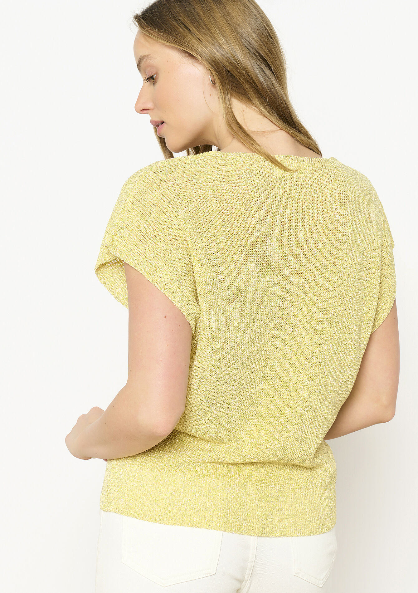Débardeur en maille fine, Débardeur en maille fine - LIGHT YELLOW - 04006963_5002