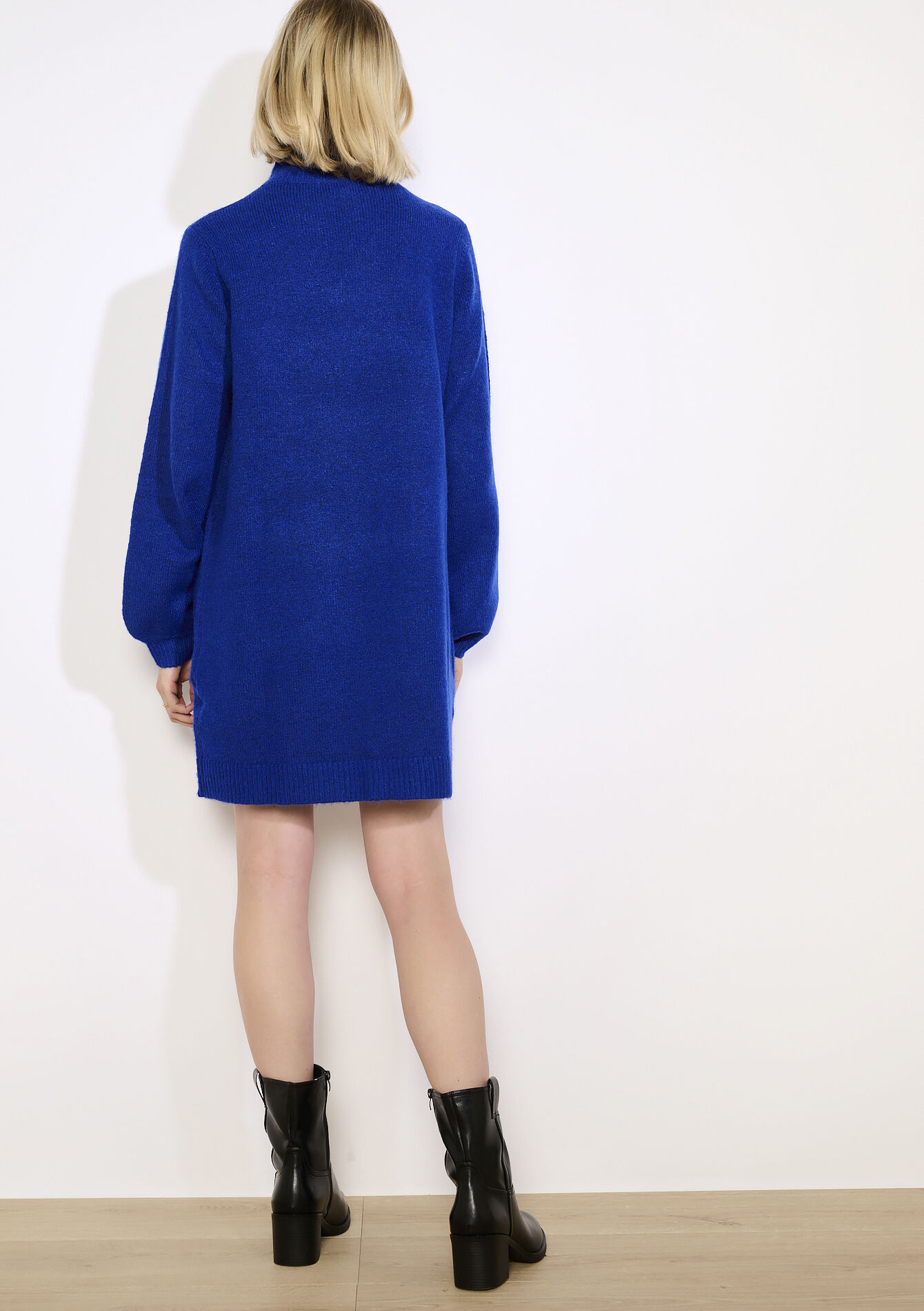 Robe pull col montant - ELECTRIC BLUE - 08104035_1619
