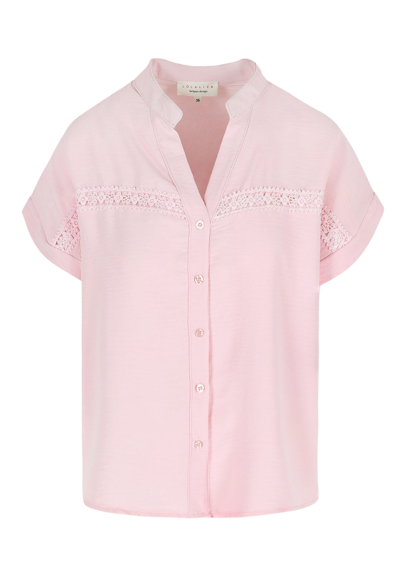 Blouse brodée fluide, Blouse brodée fluide - LIGHT PINK - 05702779_1303