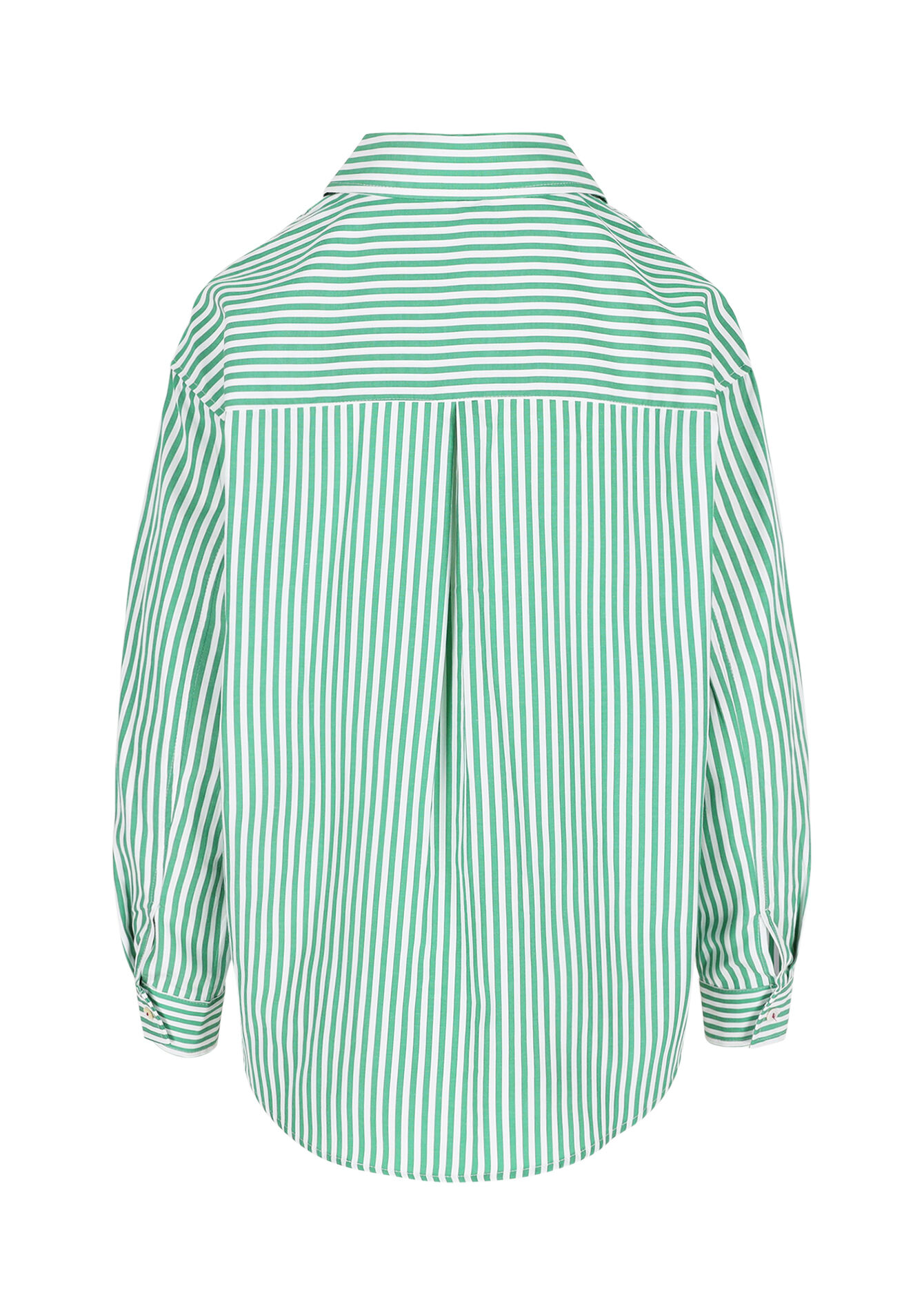 Gestreept hemd met hartdetail - GREEN APPLE - 05702916_1783