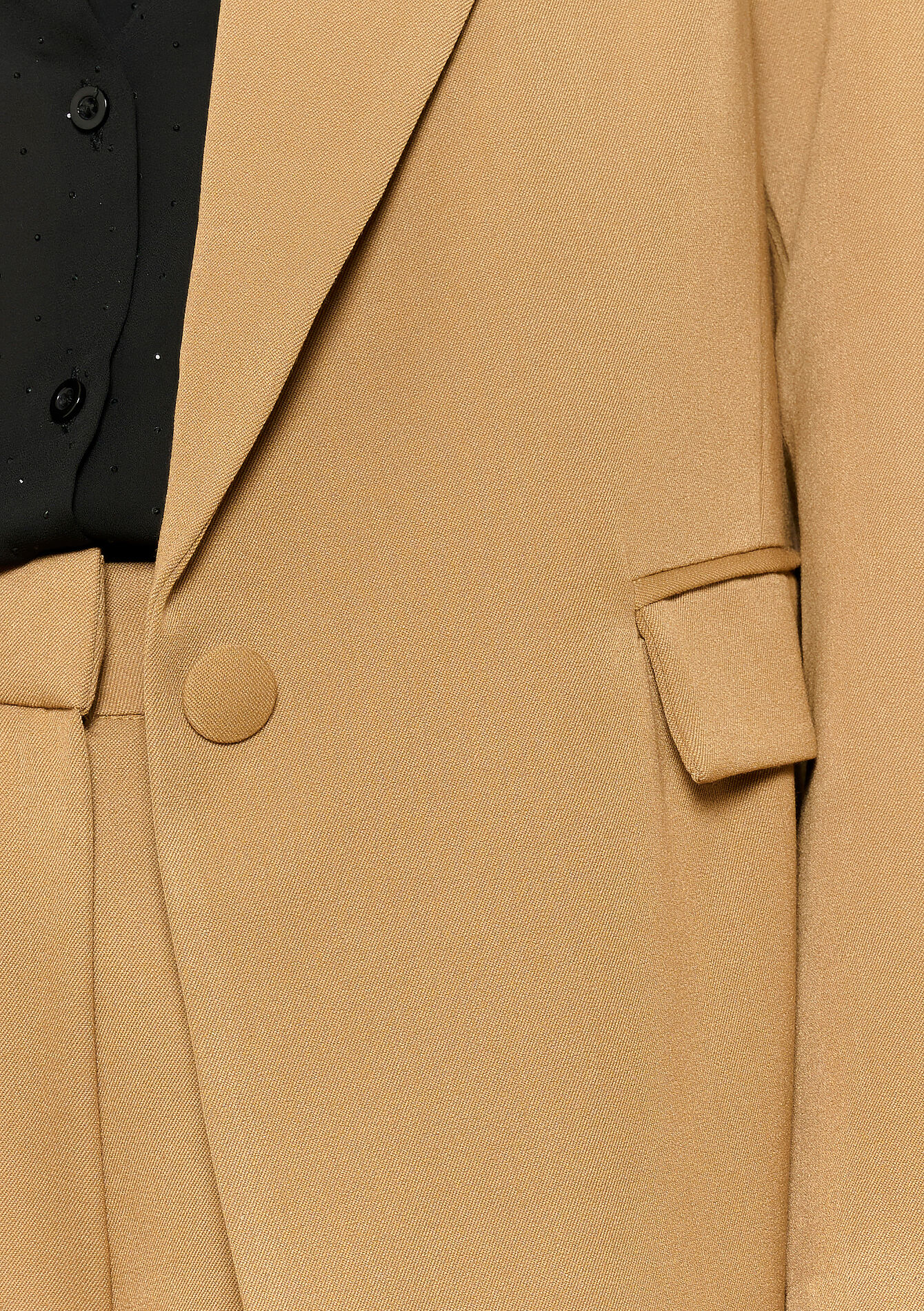 Blazer met gestoffeerde knoop, Blazer met gestoffeerde knoop - LIGHT CAMEL - 09100975_3814