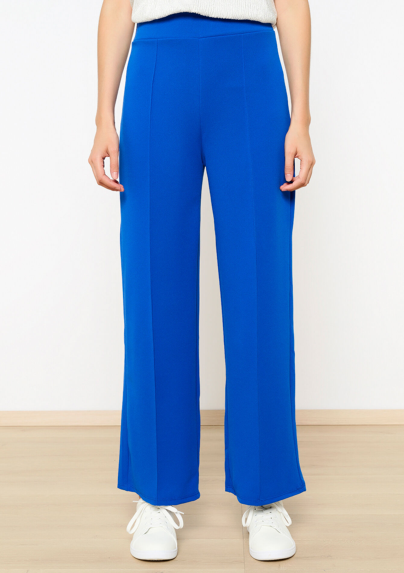 Wijde pantalon - ELECTRIC BLUE - 06600883_1619