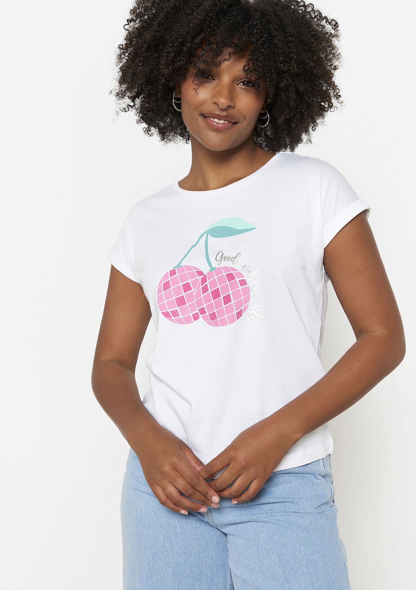 T-shirt avec illustration - WHITE POWDER - 02301643_2514