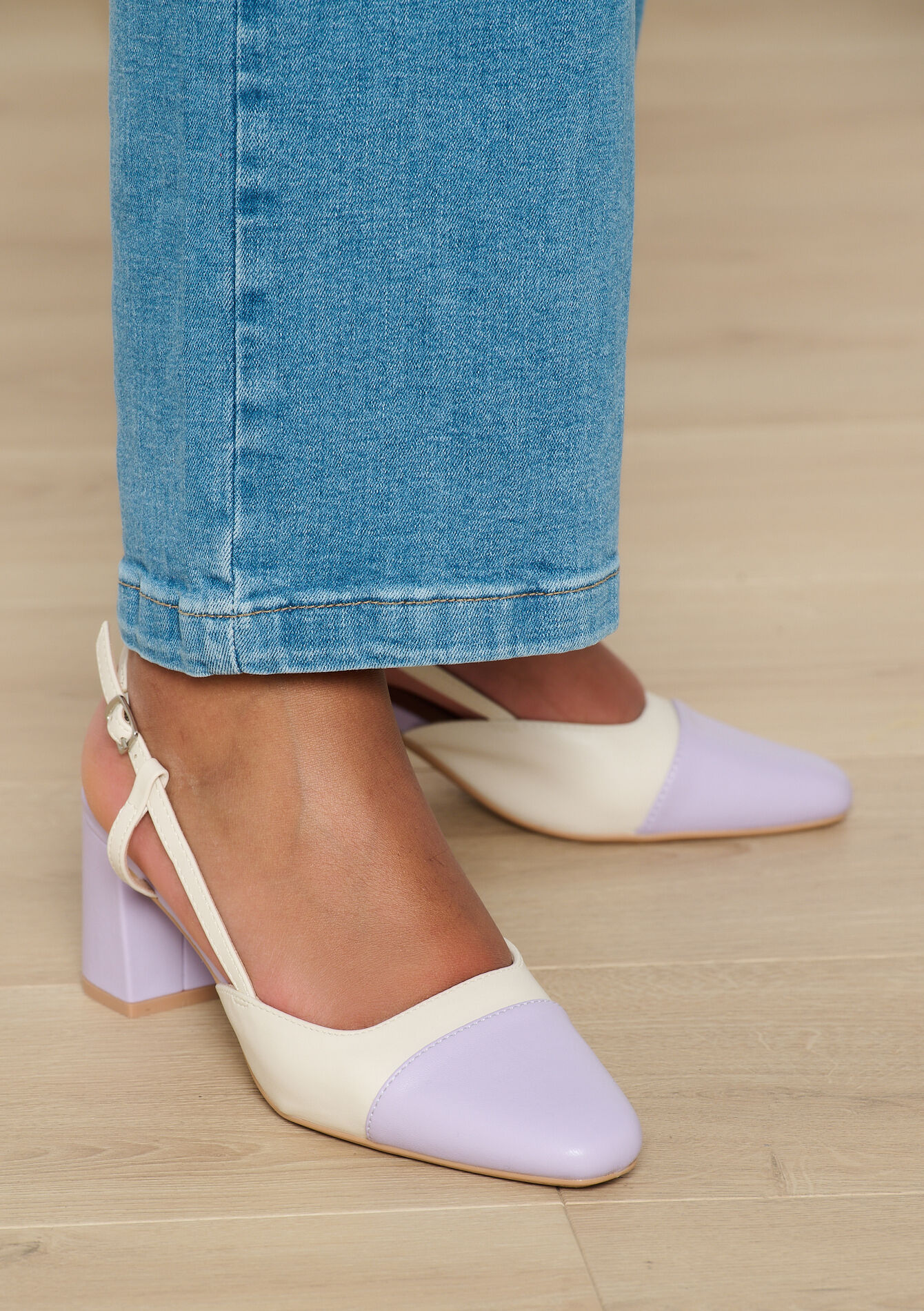 Pumps in imitation leather, Pumps in imitation leather - PASTEL LILAC - 13000793_1493