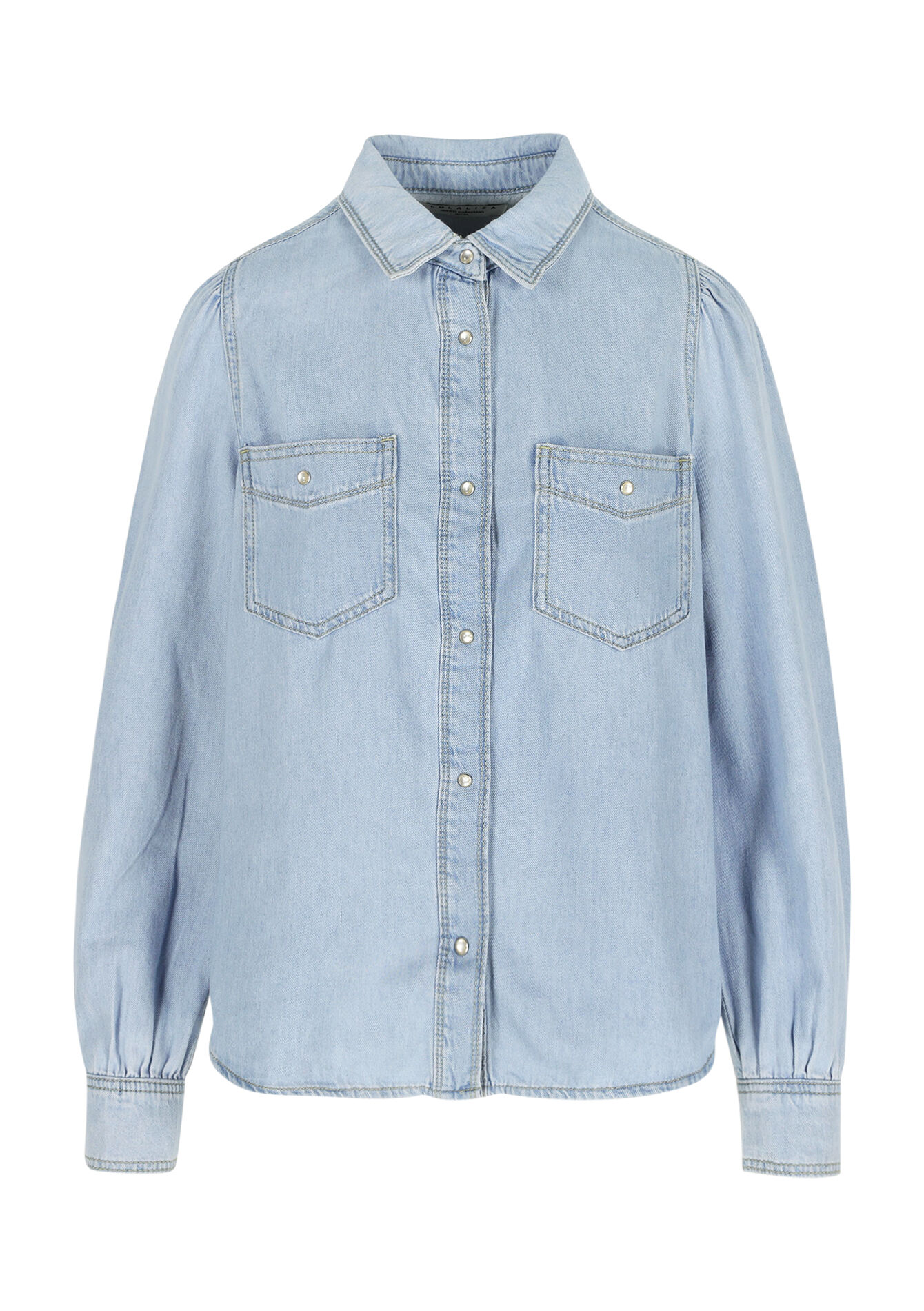 Denim hemd, Denim hemd - BLUE BLEACHED - 05702677_0502