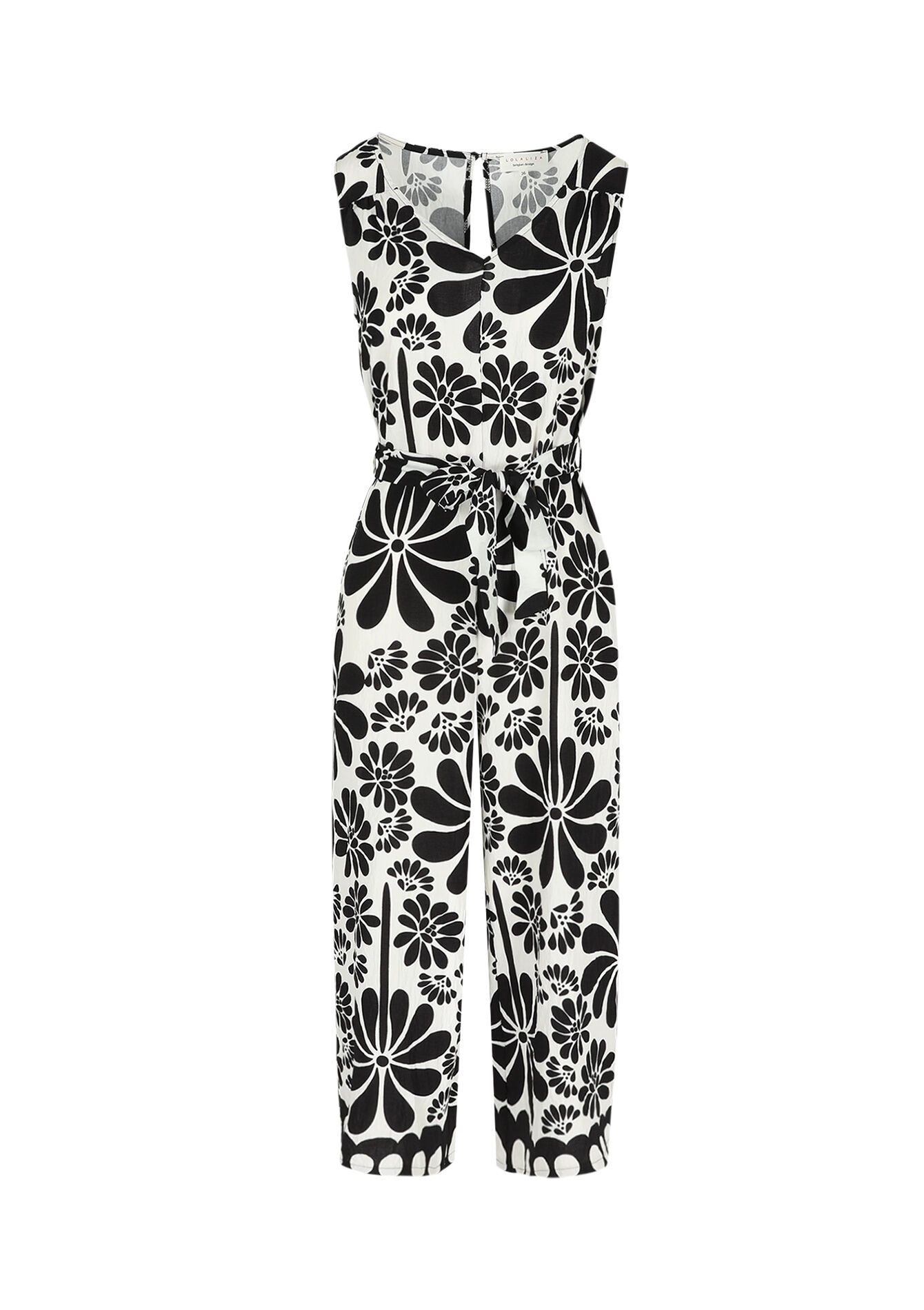 Printed jumpsuit, Printed jumpsuit - BLACK - 06004632_1119
