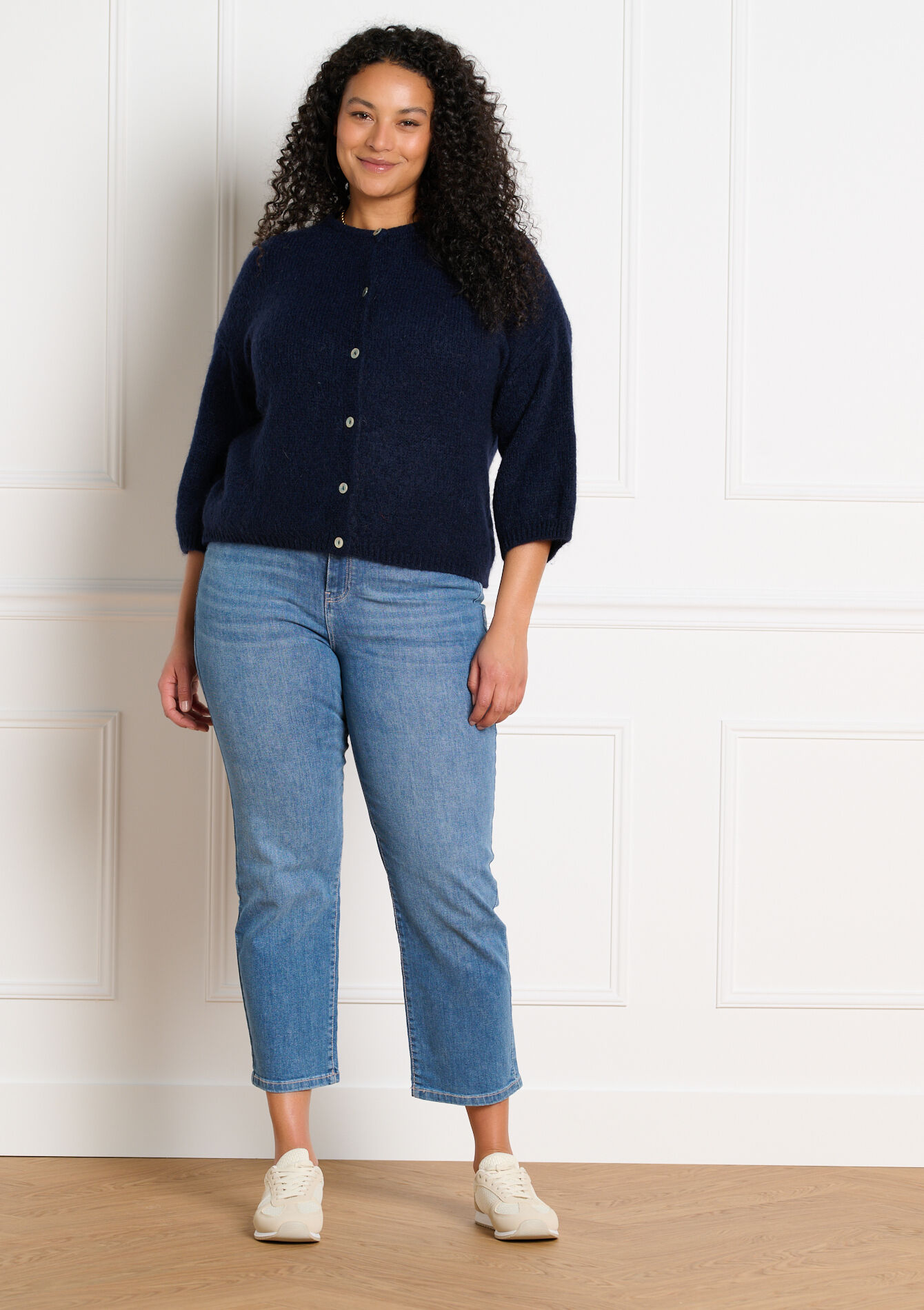 Minimalistisch vest met knopen, Minimalistisch vest met knopen - NAVY BASIC - 04101446_2723