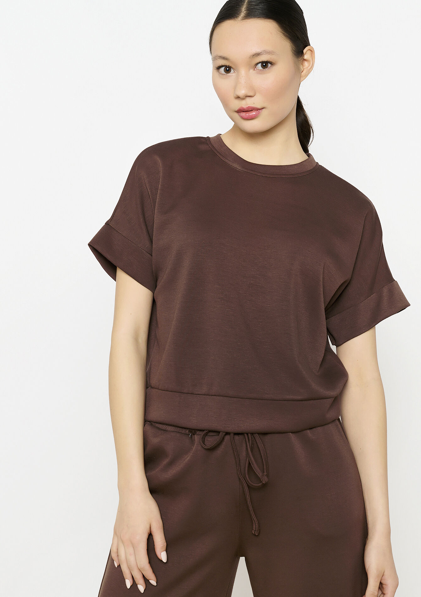 Sweatshirt, Sweatshirt - CHOCOLATE - 15100315_3715