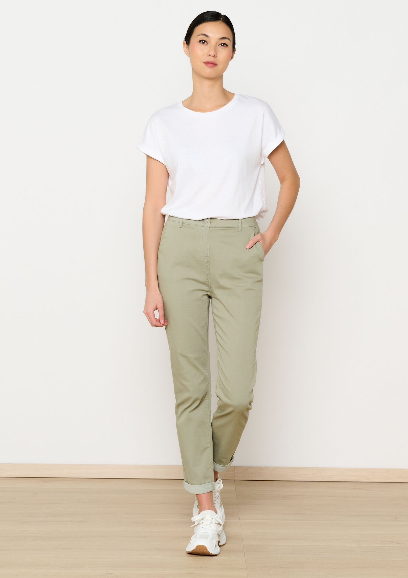 Pantalon chino, Pantalon chino - KHAKI FADED - 06004559_4326