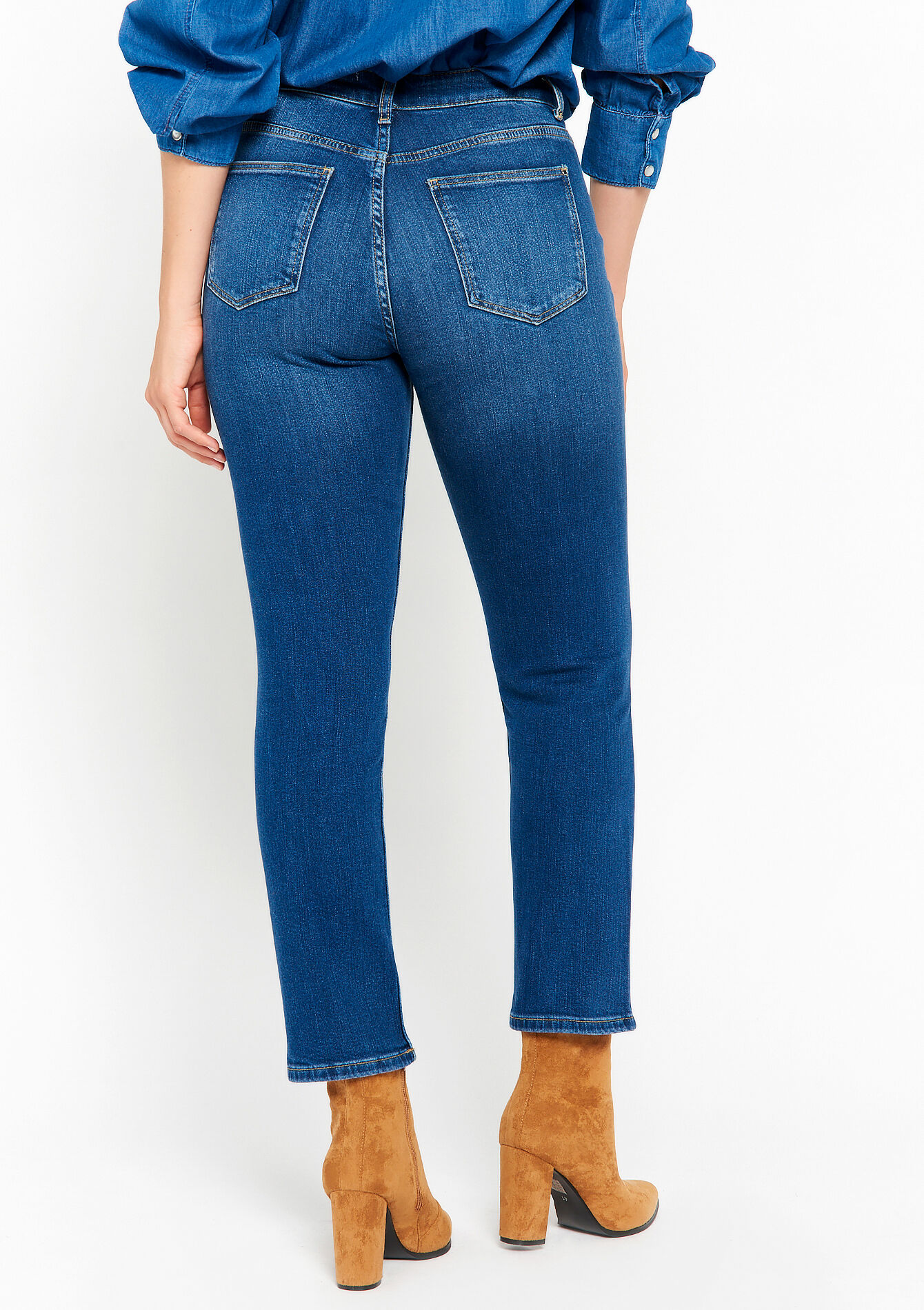 Rechte jeans, Rechte jeans - MEDIUM BLUE - 22000491_0500