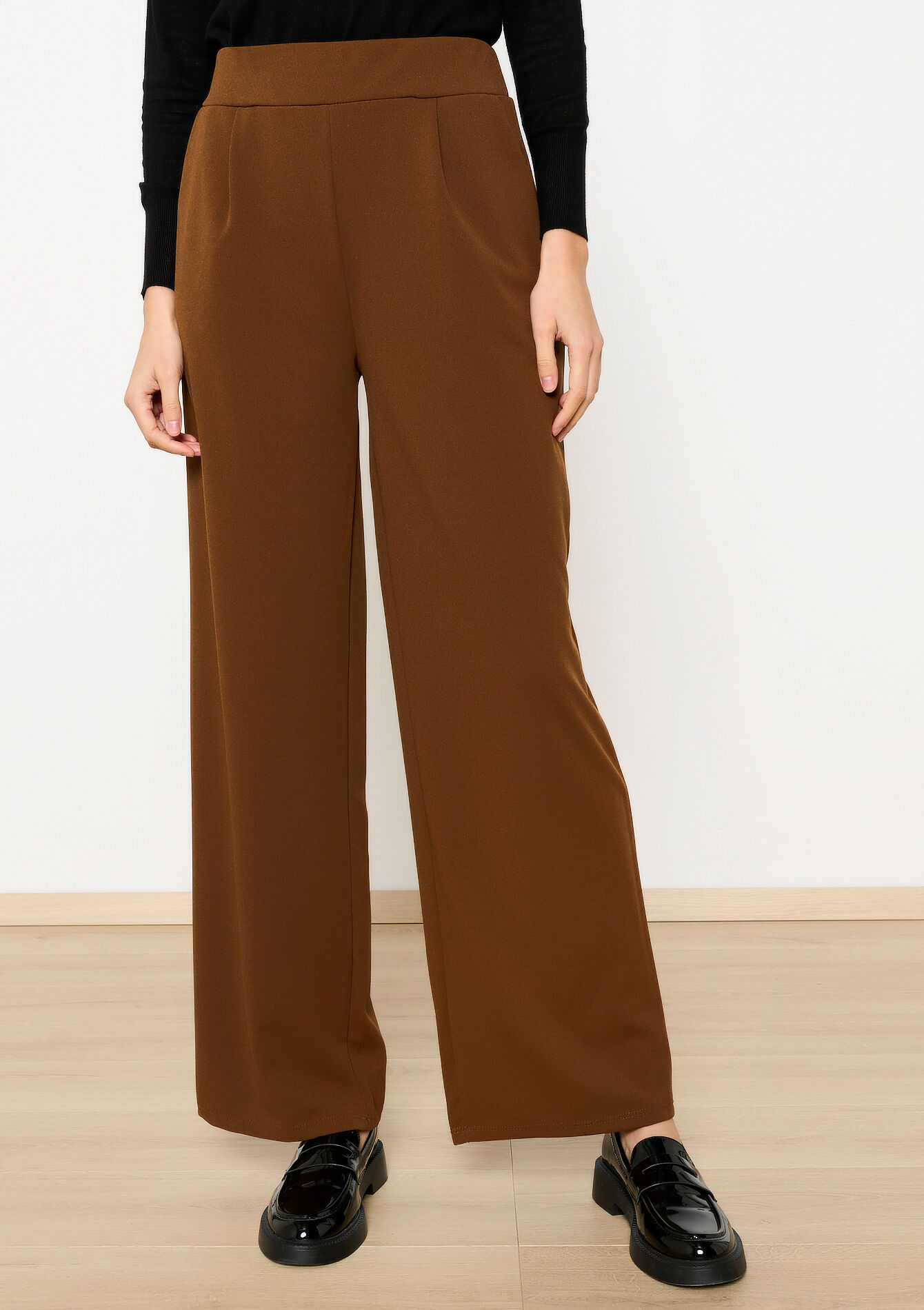 Losse broek met zakken, Losse broek met zakken - CAMEL CINNAMON - 06600953_3835