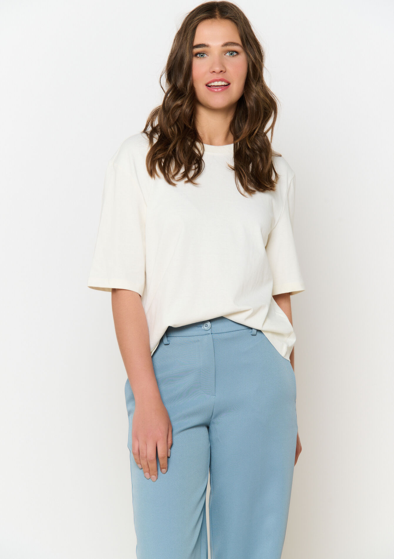 T-shirt en jersey, T-shirt en jersey - VANILLA WHITE - 02301709_1013