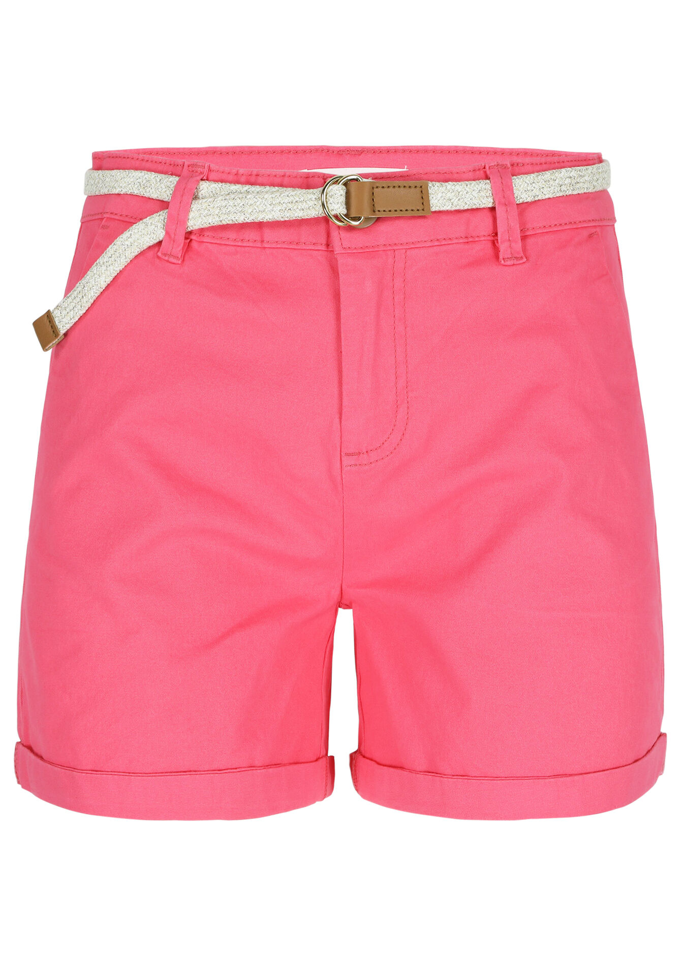Chino short met riem, Chino short met riem - CORAL BRIGHT - 06100571_2007
