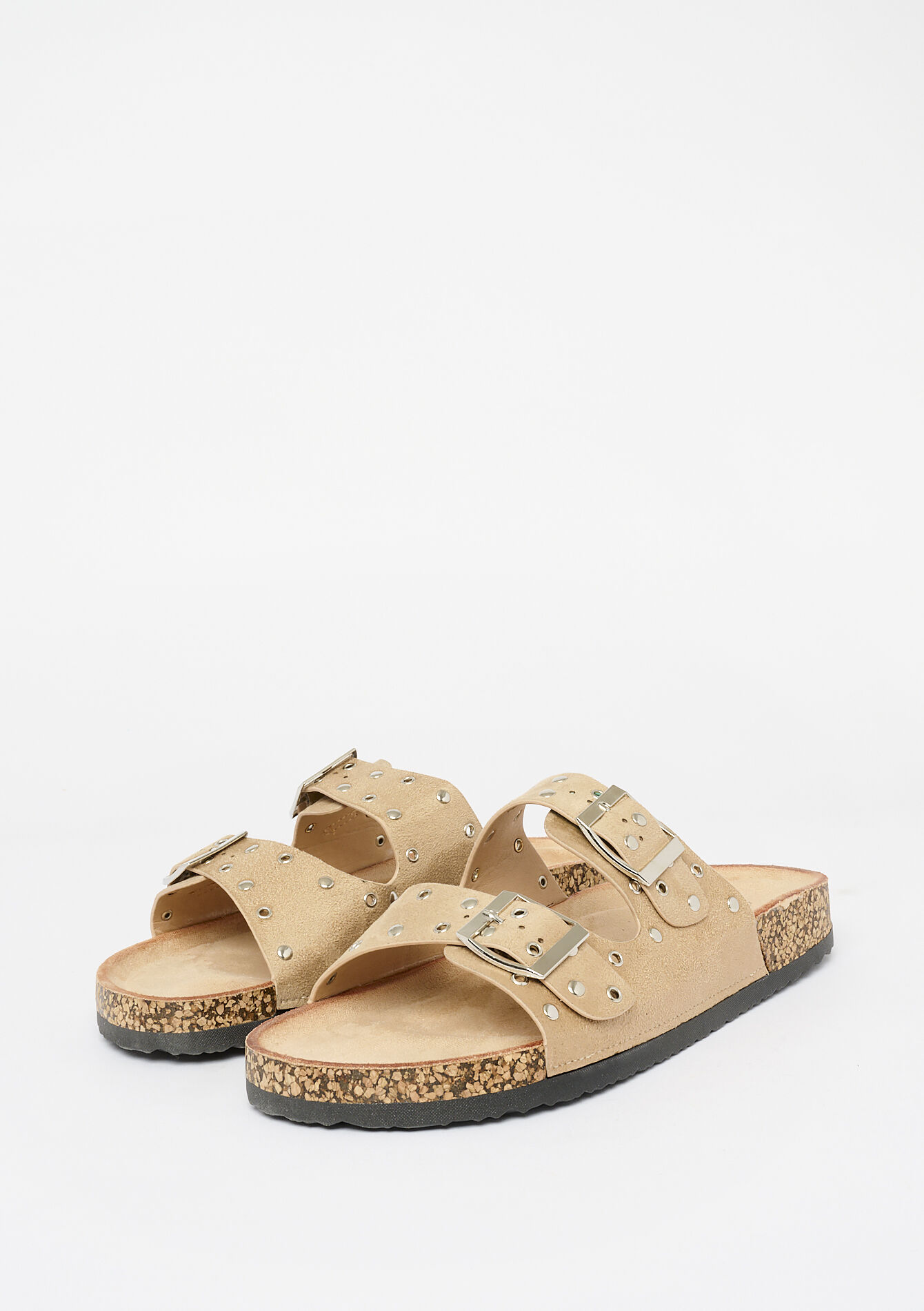 Sandalen met studs, Sandalen met studs - LIGHT TAUPE - 13000797_2572