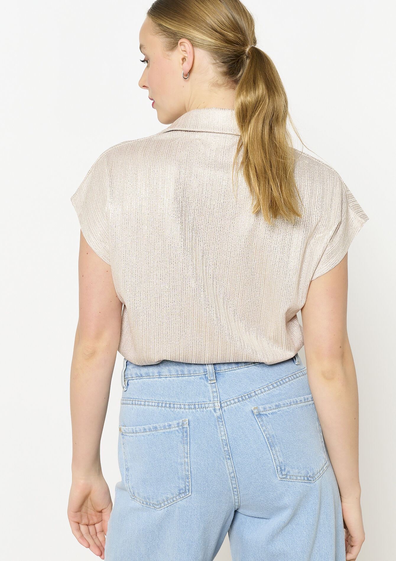 Chemise effet satiné, Chemise effet satiné - GOLD - 02301791_1058